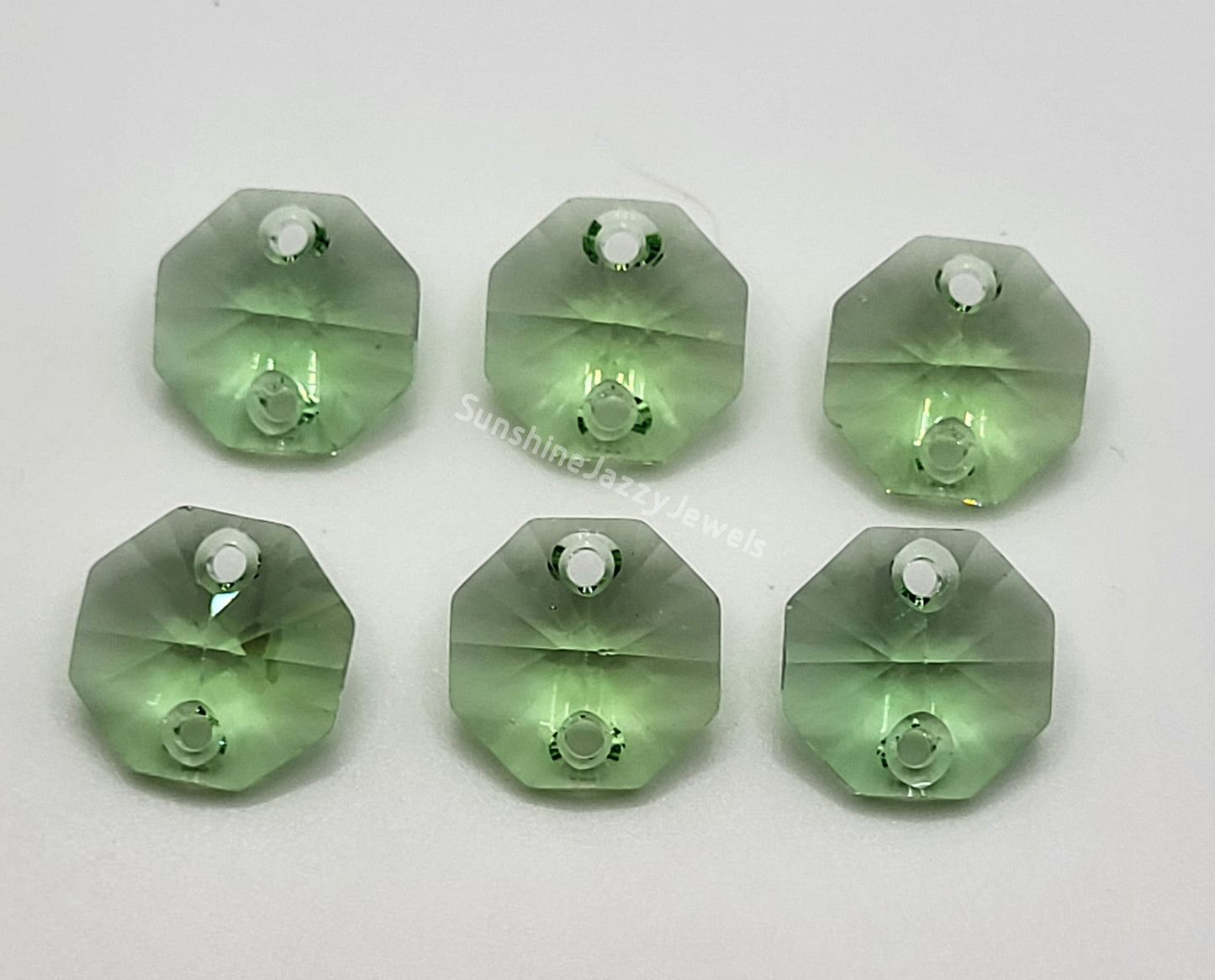 #6404 - Swarovski Crystal 2 Hole 14mm Octagon Links