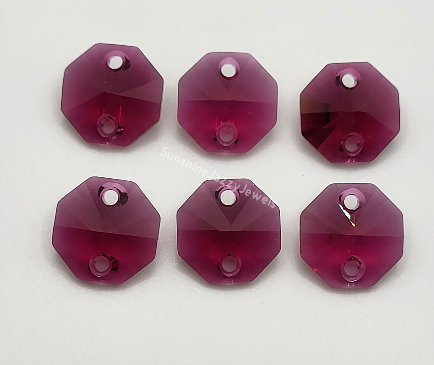 #6404 - Swarovski Crystal 2 Hole 14mm Octagon Links