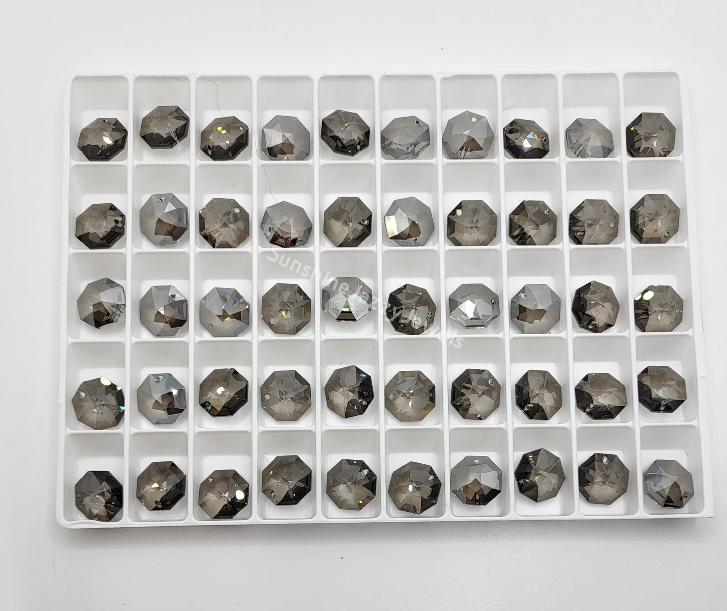 #8115 - Swarovski Crystal Trays of One Hole Pendant Octagons