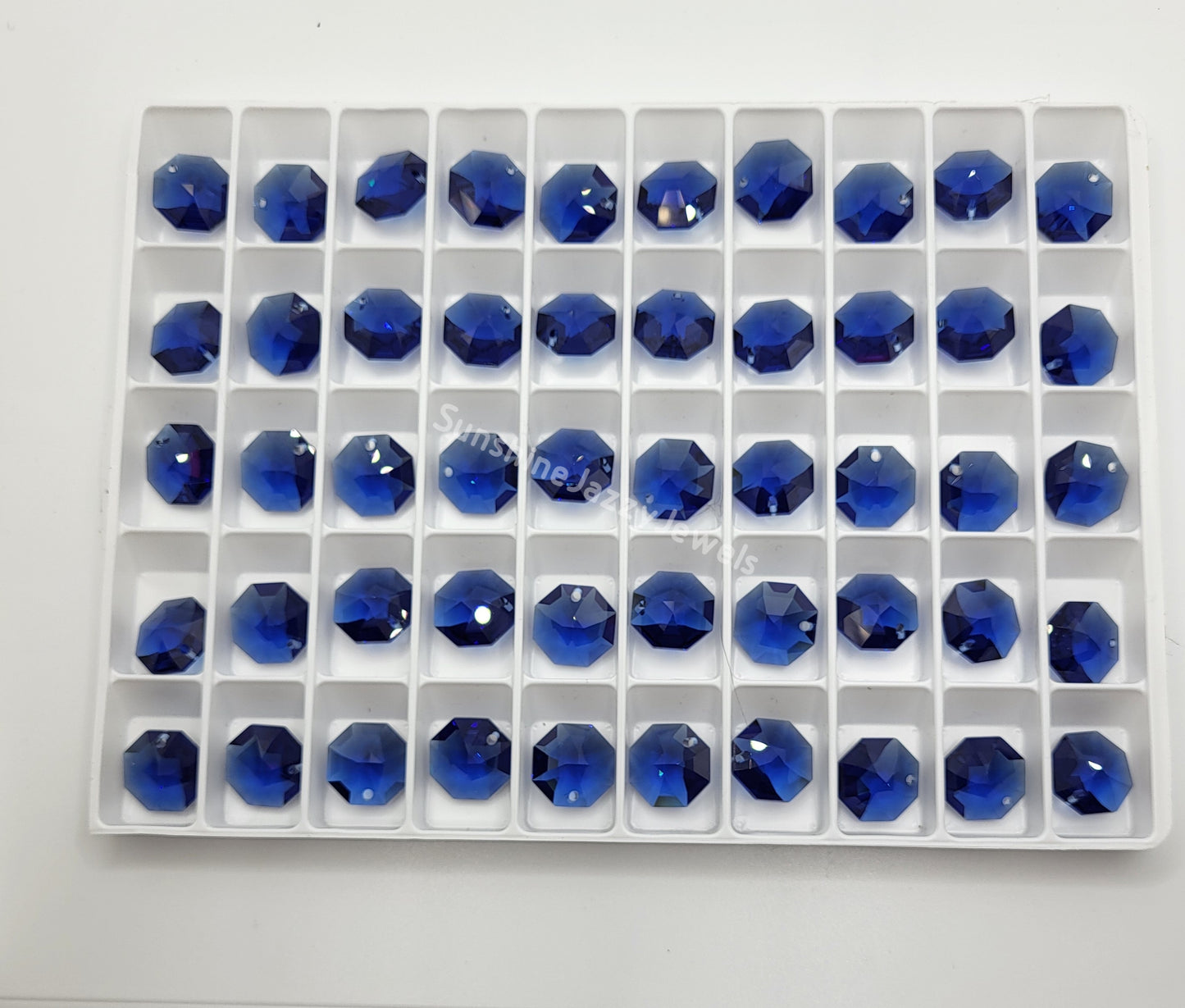 #8115 - Swarovski Crystal Trays of One Hole Pendant Octagons