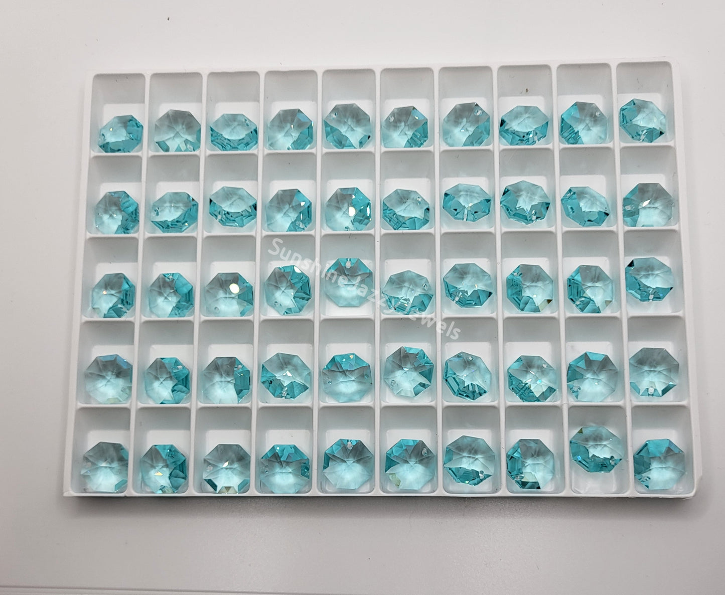 #8115 - Swarovski Crystal Trays of One Hole Pendant Octagons