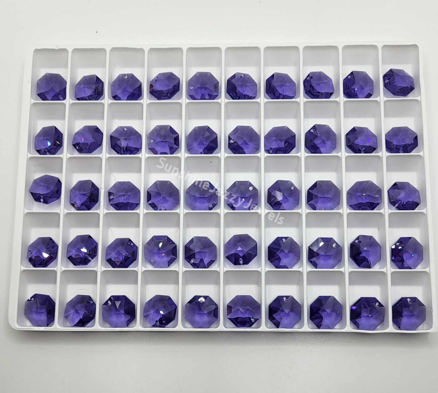 #8115 - Swarovski Crystal Trays of One Hole Pendant Octagons