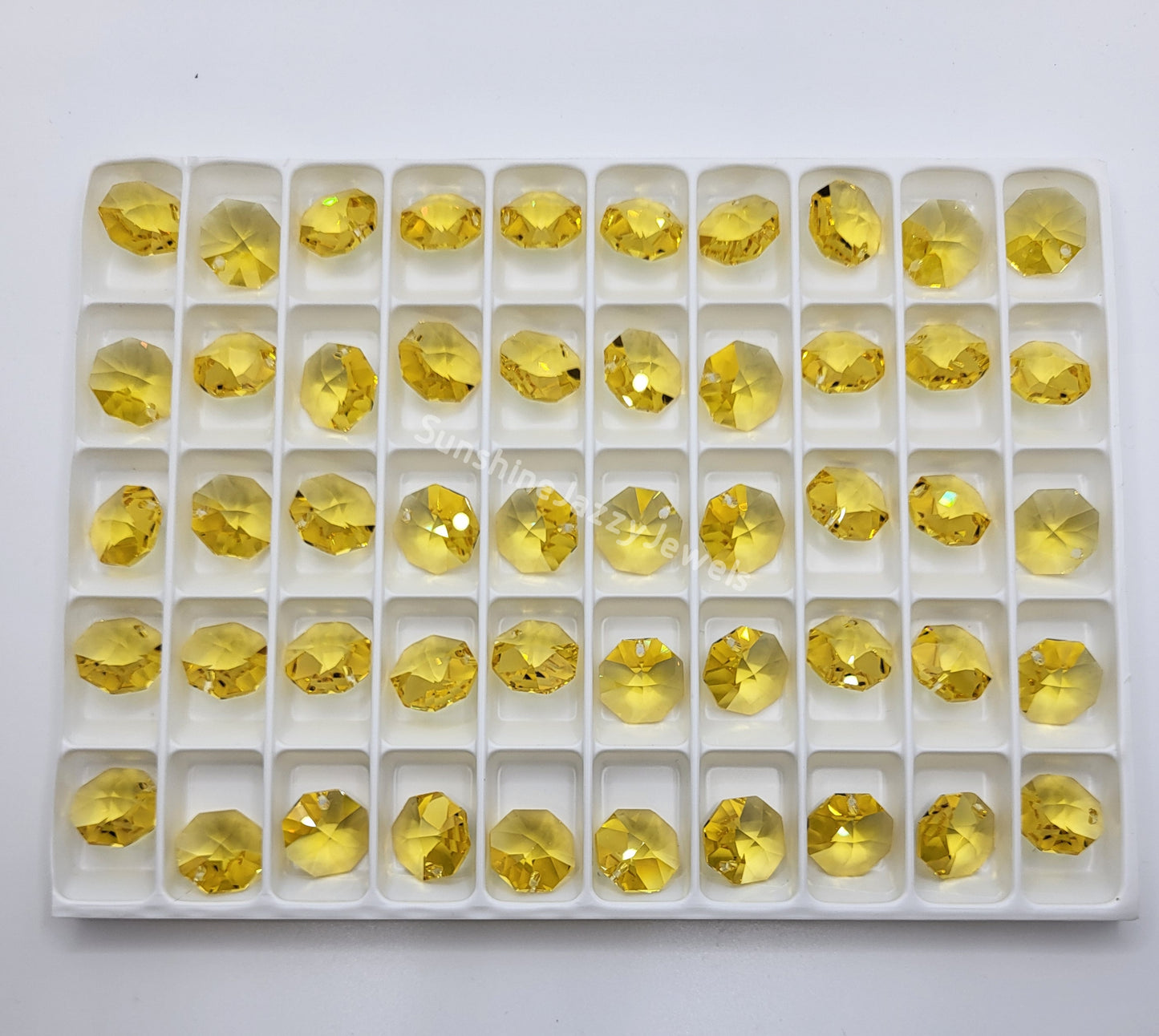 #8115 - Swarovski Crystal Trays of One Hole Pendant Octagons