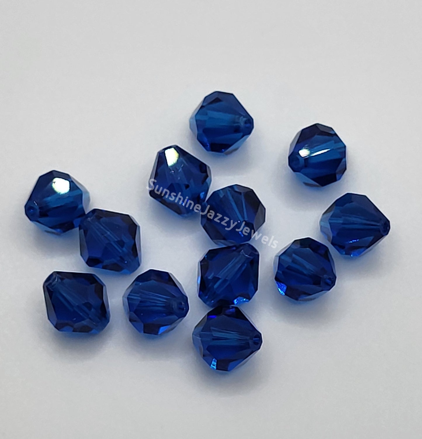 #5304 - Swarovski Crystal 8mm Rounded Bicone Beads; 12pc per pack