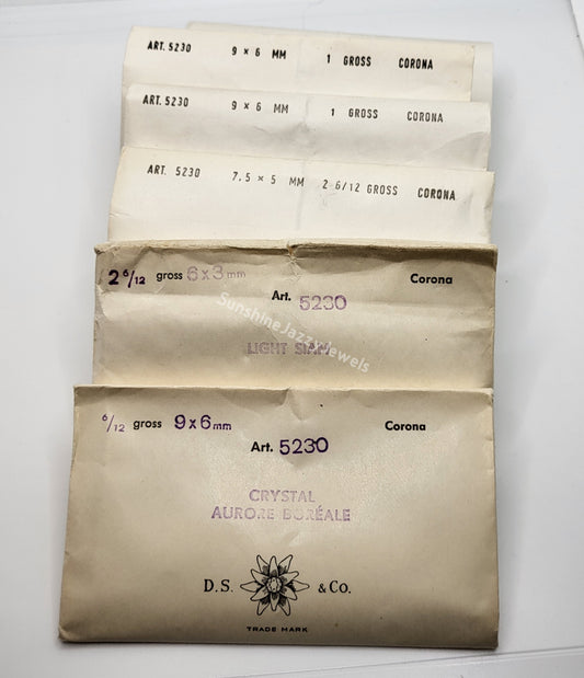 #5230 - Factory Pack Swarovski Crystal Cylinder Beads; Multiple Colors