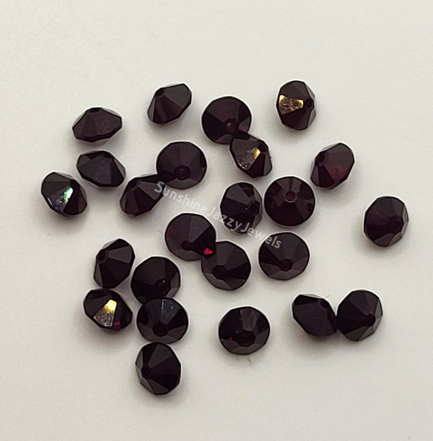 #5307 - Swarovski Crystal Flat Bicone/ Rondel Beads; 4 Sizes