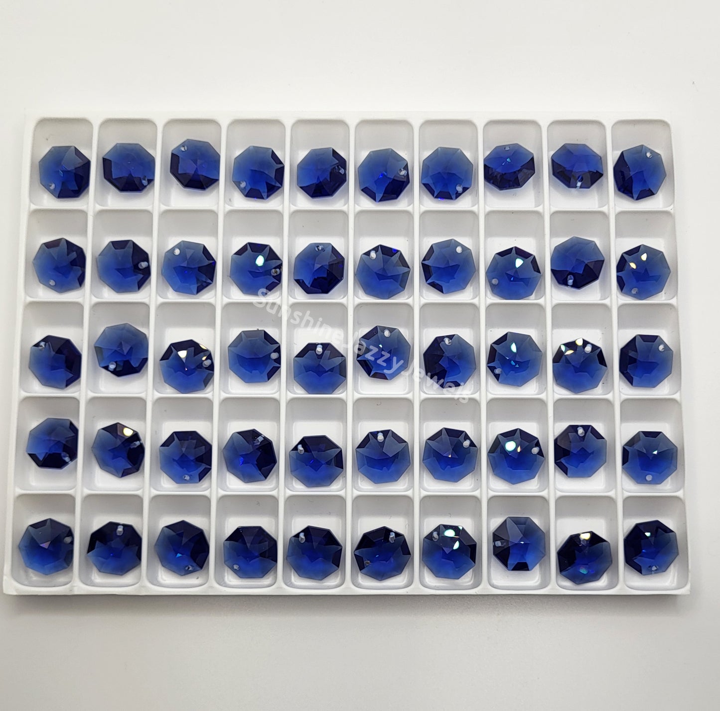 #8115 - Swarovski Crystal Trays of One Hole Pendant Octagons