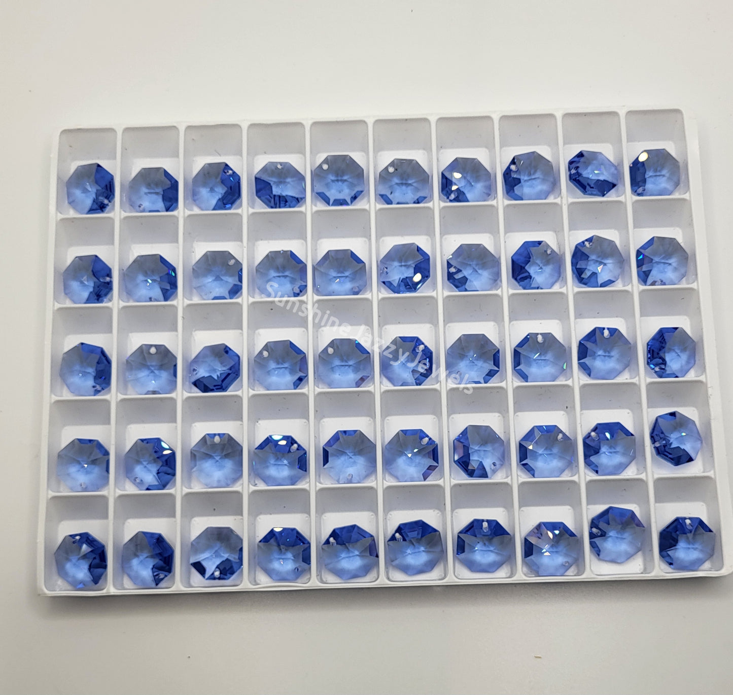 #8115 - Swarovski Crystal Trays of One Hole Pendant Octagons