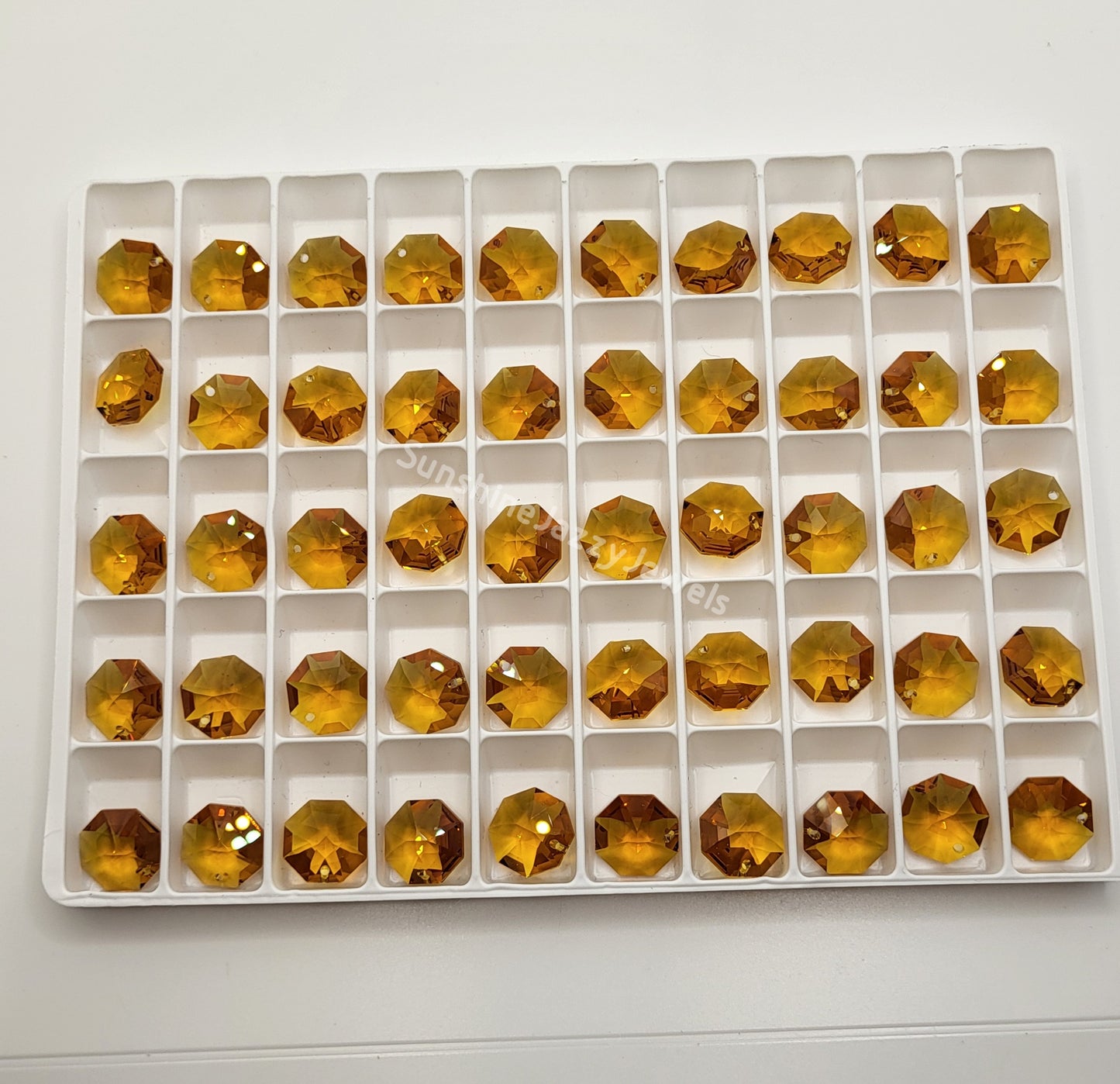 #8115 - Swarovski Crystal Trays of One Hole Pendant Octagons