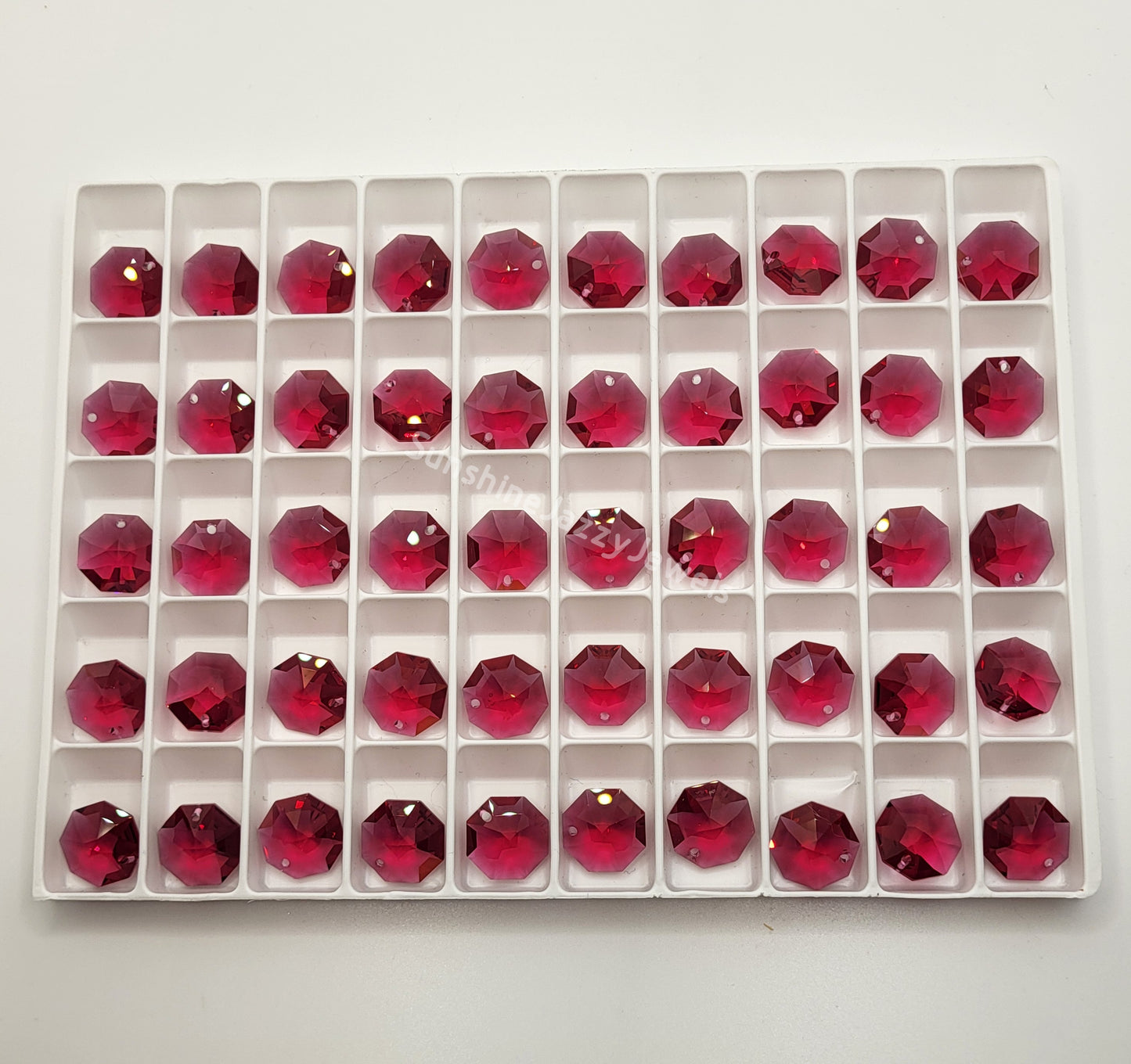 #8115 - Swarovski Crystal Trays of One Hole Pendant Octagons