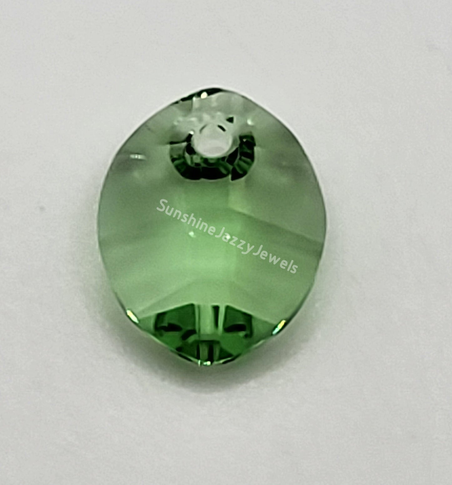 #6734 - Swarovski Crystal 14mm Pure Leaf Pendant
