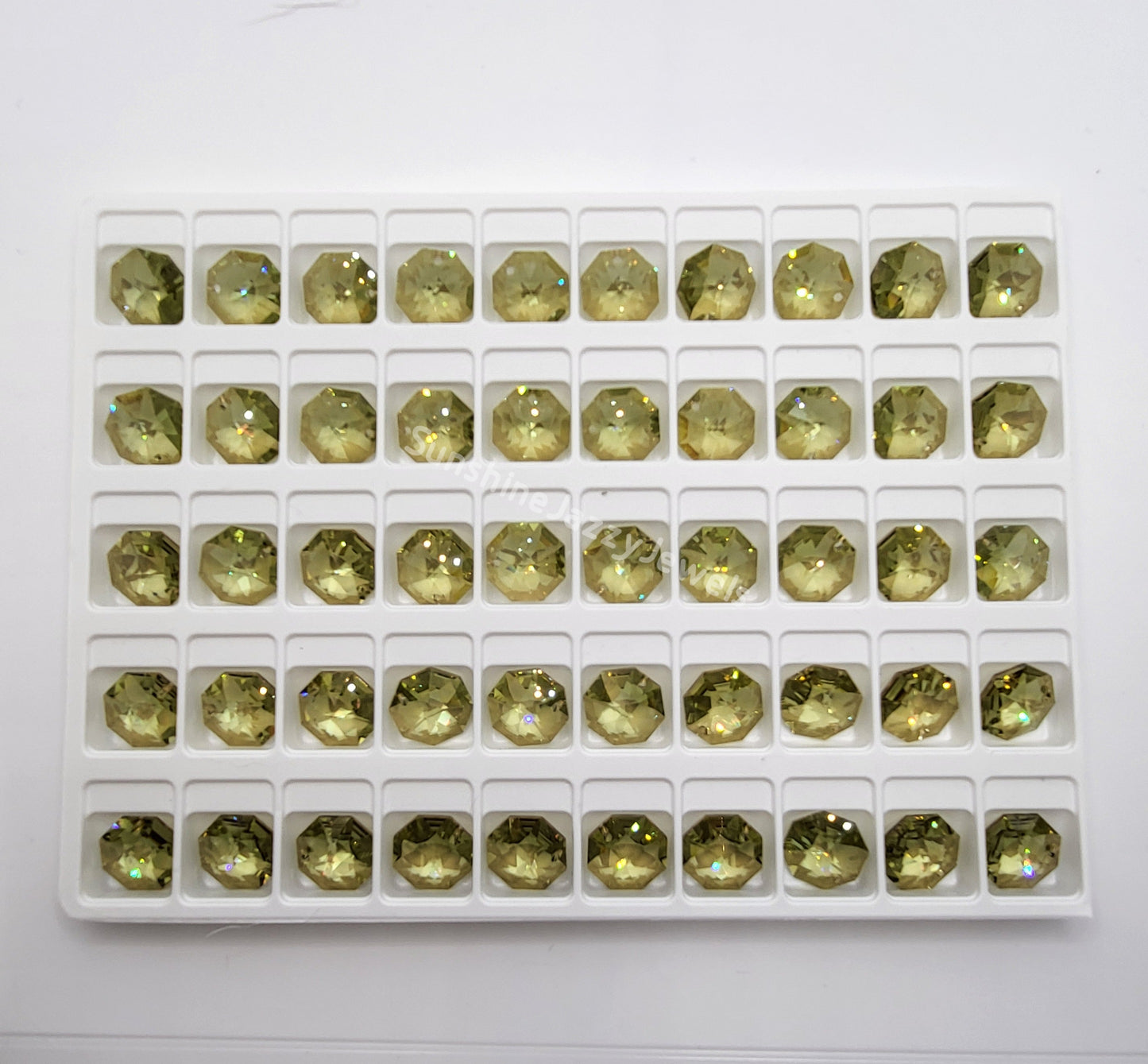 #8115 - Swarovski Crystal Trays of One Hole Pendant Octagons