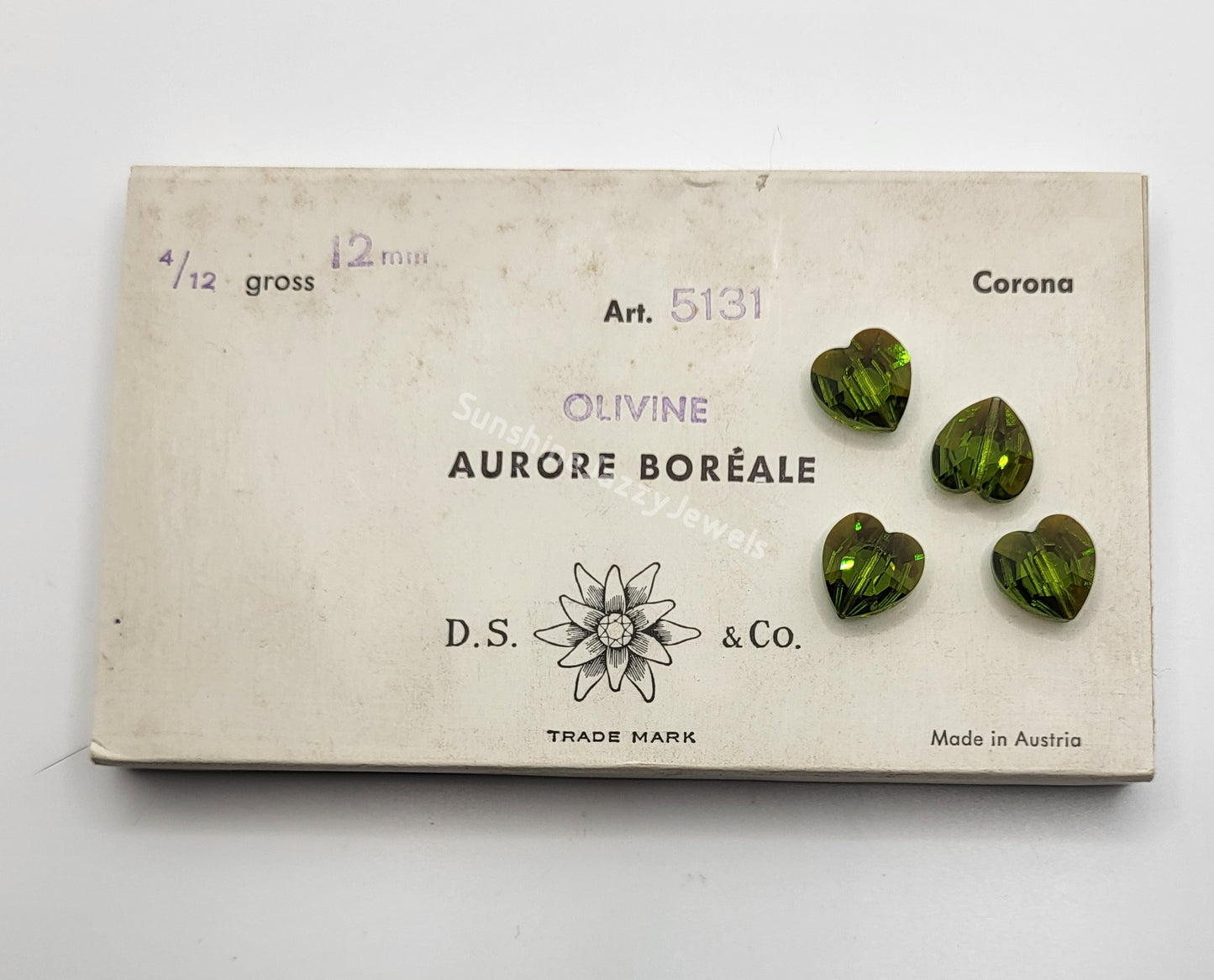 #5131 - Factory Pack Swarovski Crystal 12mm Heart Beads