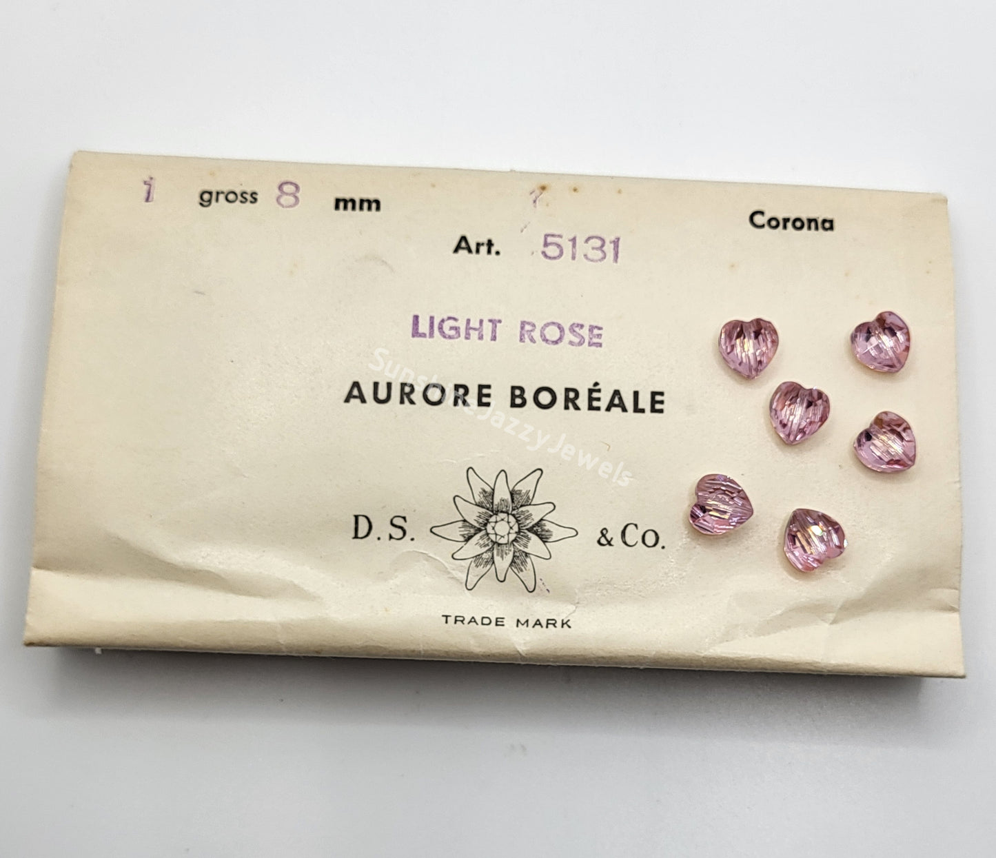 #5131 - Factory Pack Swarovski Crystal 8mm Heart Beads