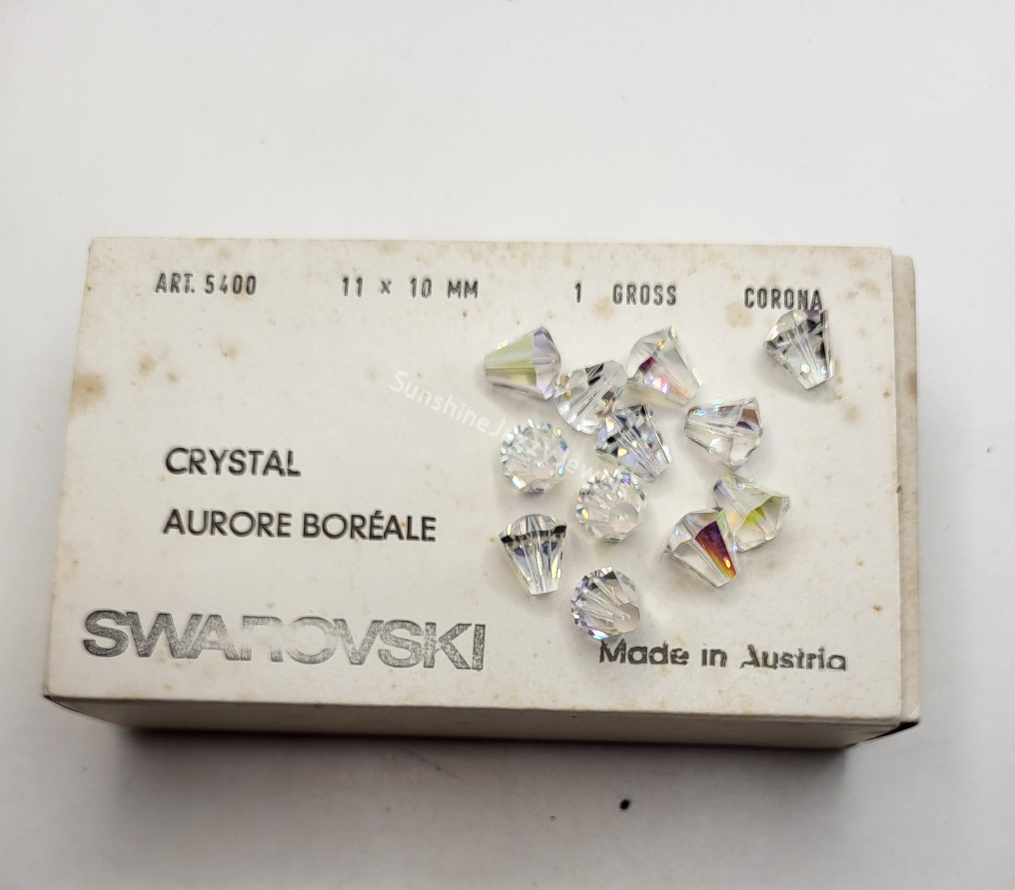 #5400 - Factory Pack Swarovski Crystal 11x10mm Faceted Cone Beads