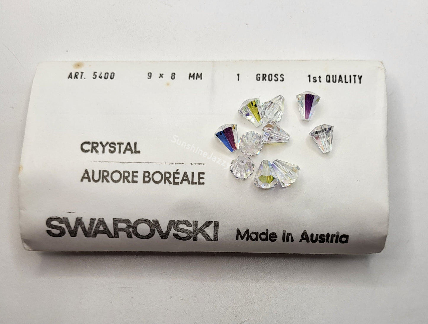 #5400 - Factory Pack Swarovski Crystal 9x8mm Faceted Cone Beads