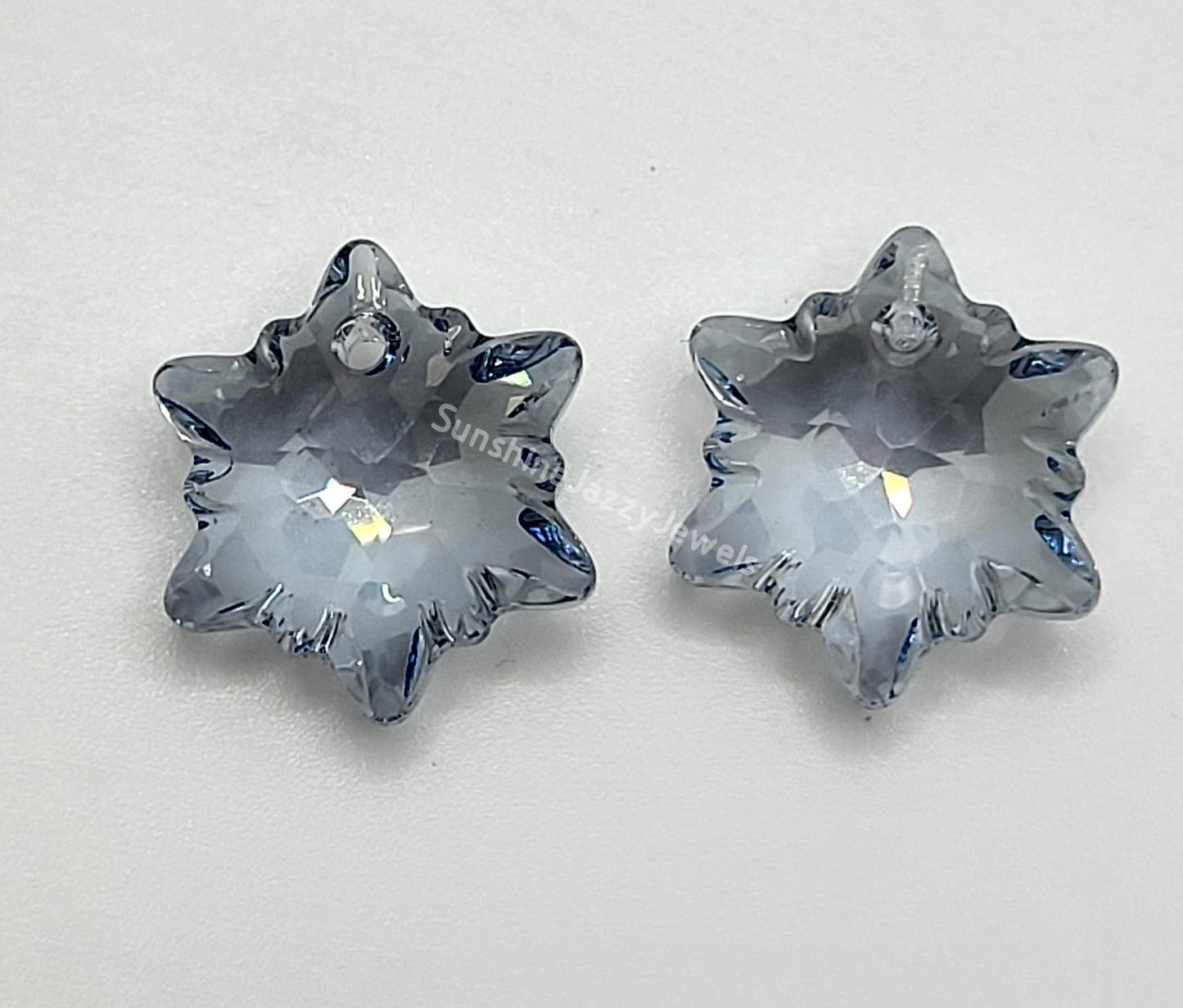 Sterling Silver Earrings - Swarovski Crystal Edelweiss Drops; Many Colors!