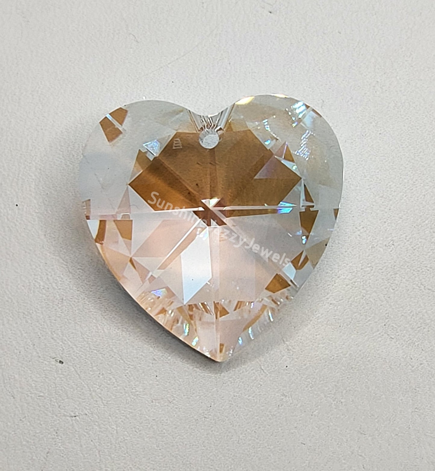 #8781 - Swarovski Strass Crystal 28mm Heart Prism