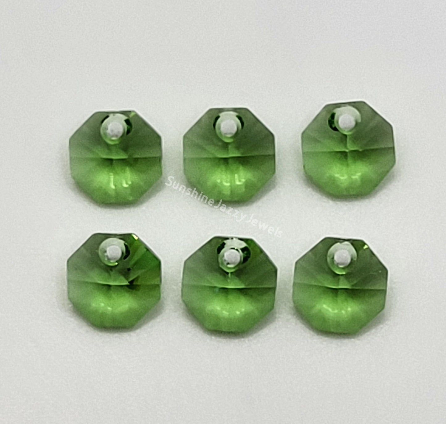#6401 - Swarovski Crystal 8mm 1 Hole Octagon Pendants