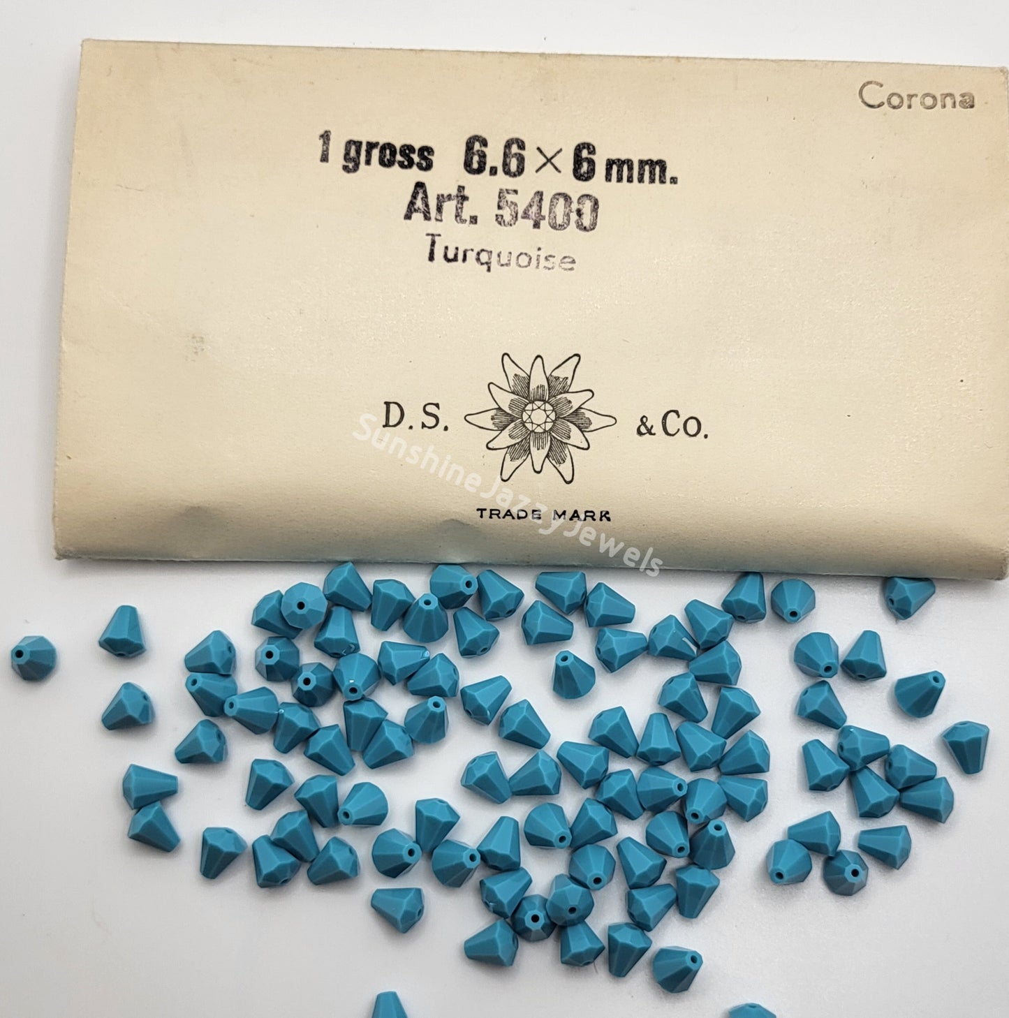 #5400 - Factory Pack Swarovski Crystal 6.5x6mm Faceted Cone Beads