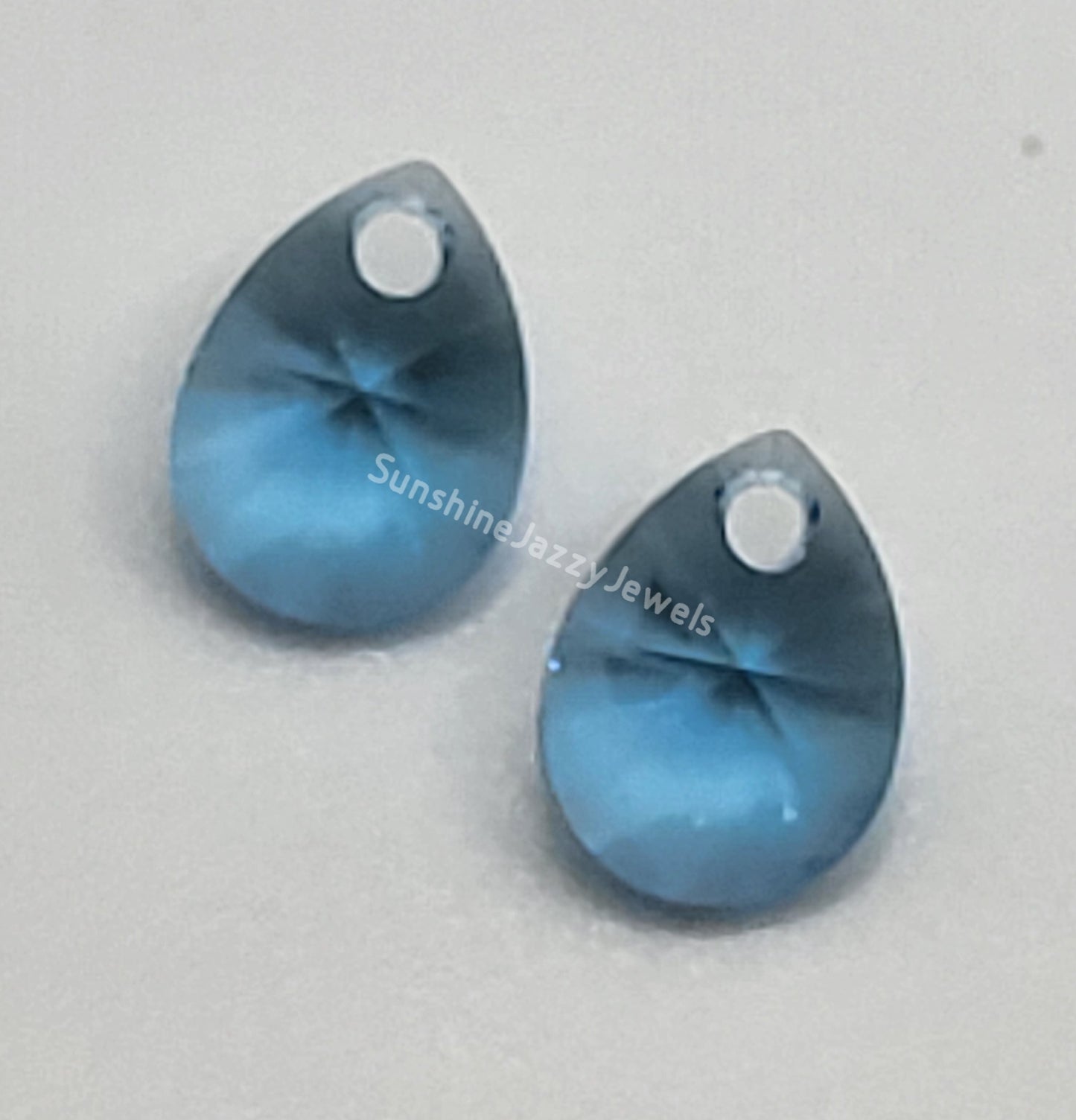 #6128 - Swarovski Crystal 8mm Mini Pear Pendants; Many Colors; 4pc