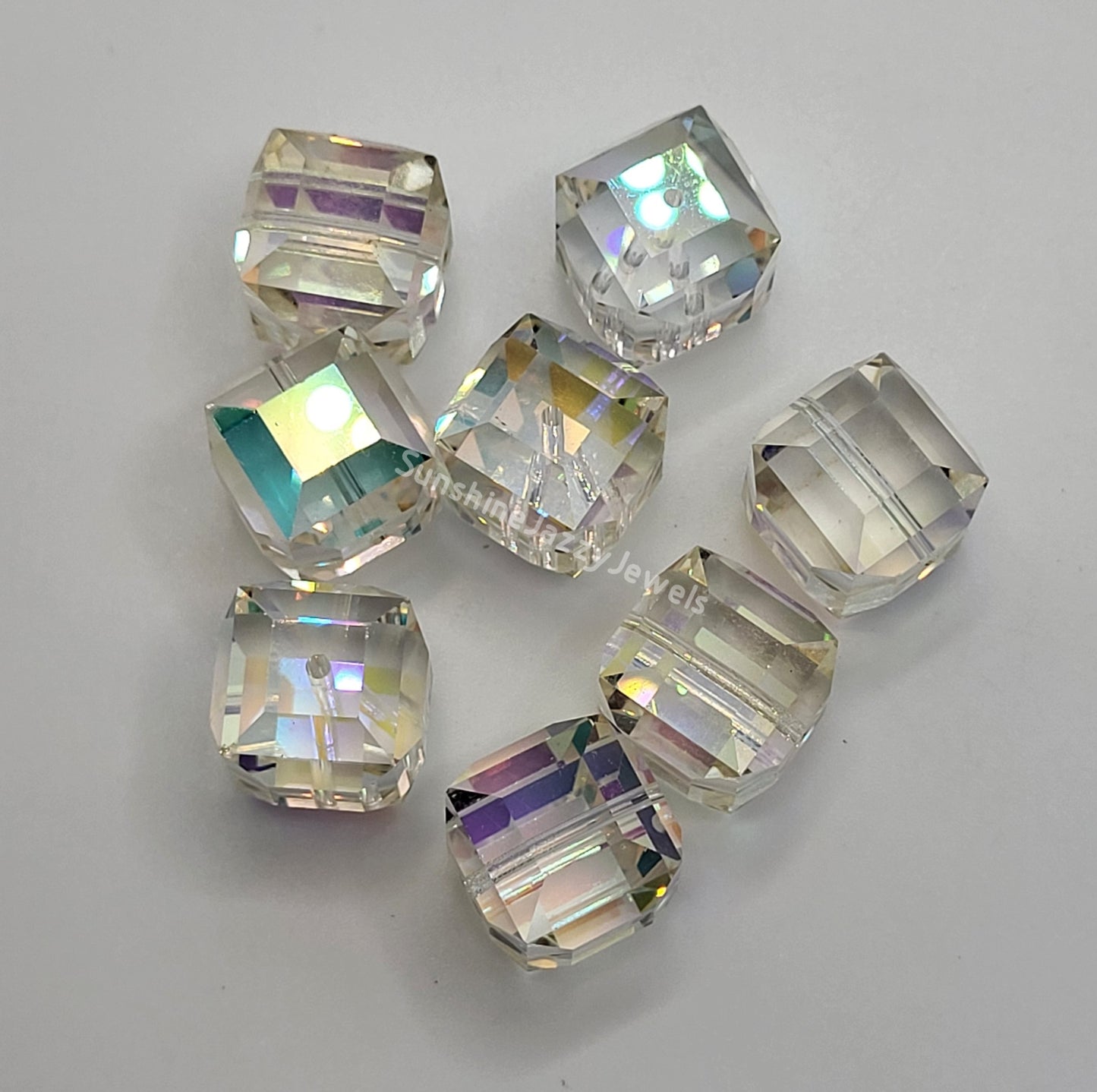 #5601 - Factory Pack Swarovski Crystal Faceted Cube Beads