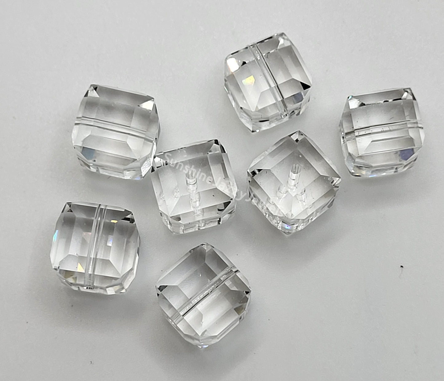#5601 - Factory Pack Swarovski Crystal Faceted Cube Beads