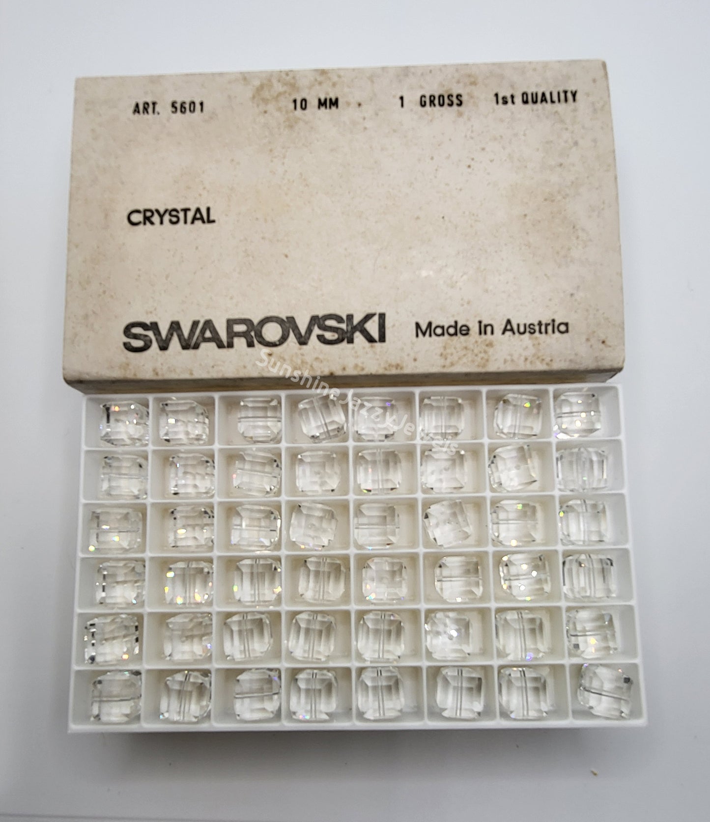 #5601 - Factory Pack Swarovski Crystal Faceted Cube Beads