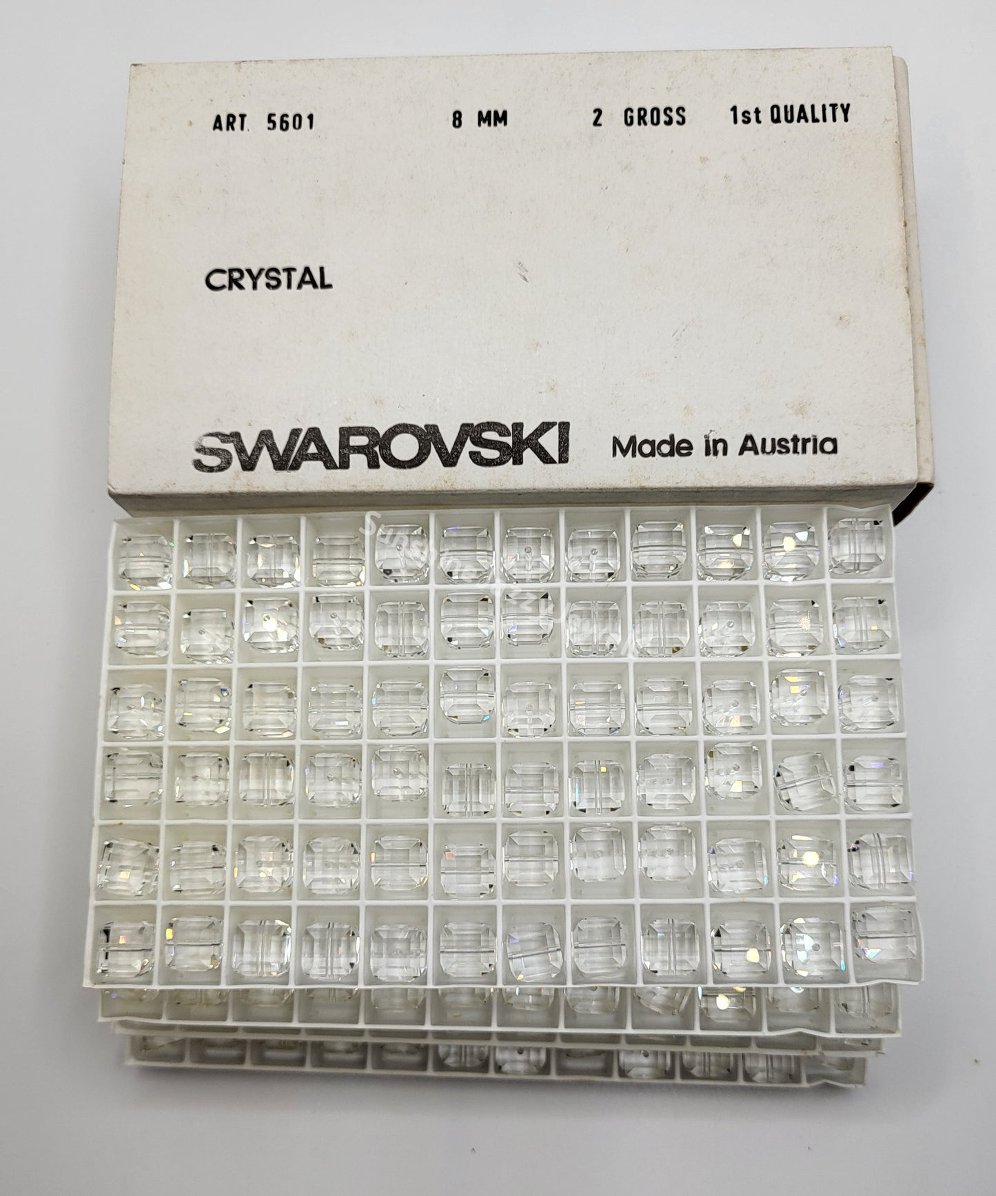 #5601 - Factory Pack Swarovski Crystal Faceted Cube Beads