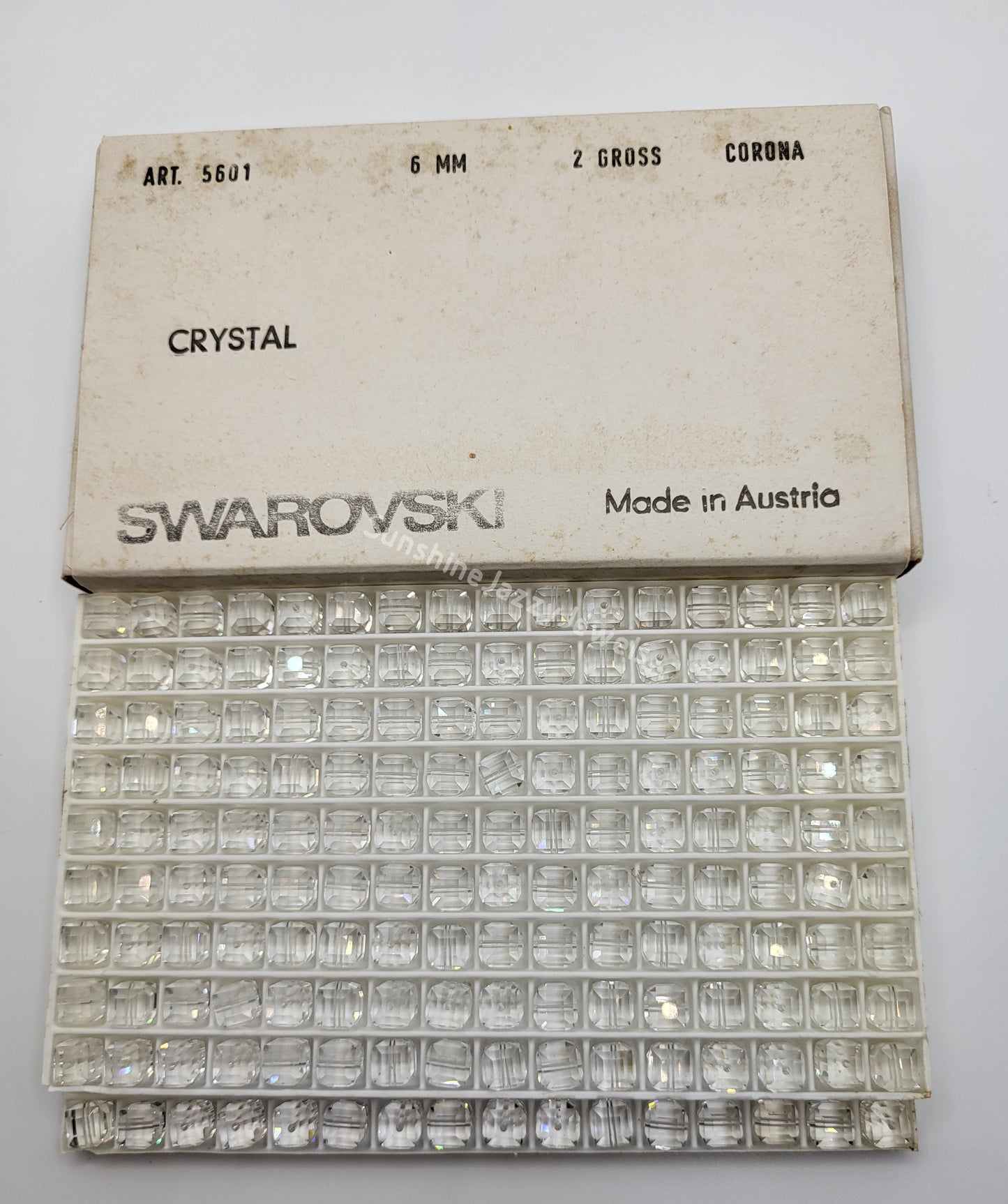 #5601 - Factory Pack Swarovski Crystal Faceted Cube Beads