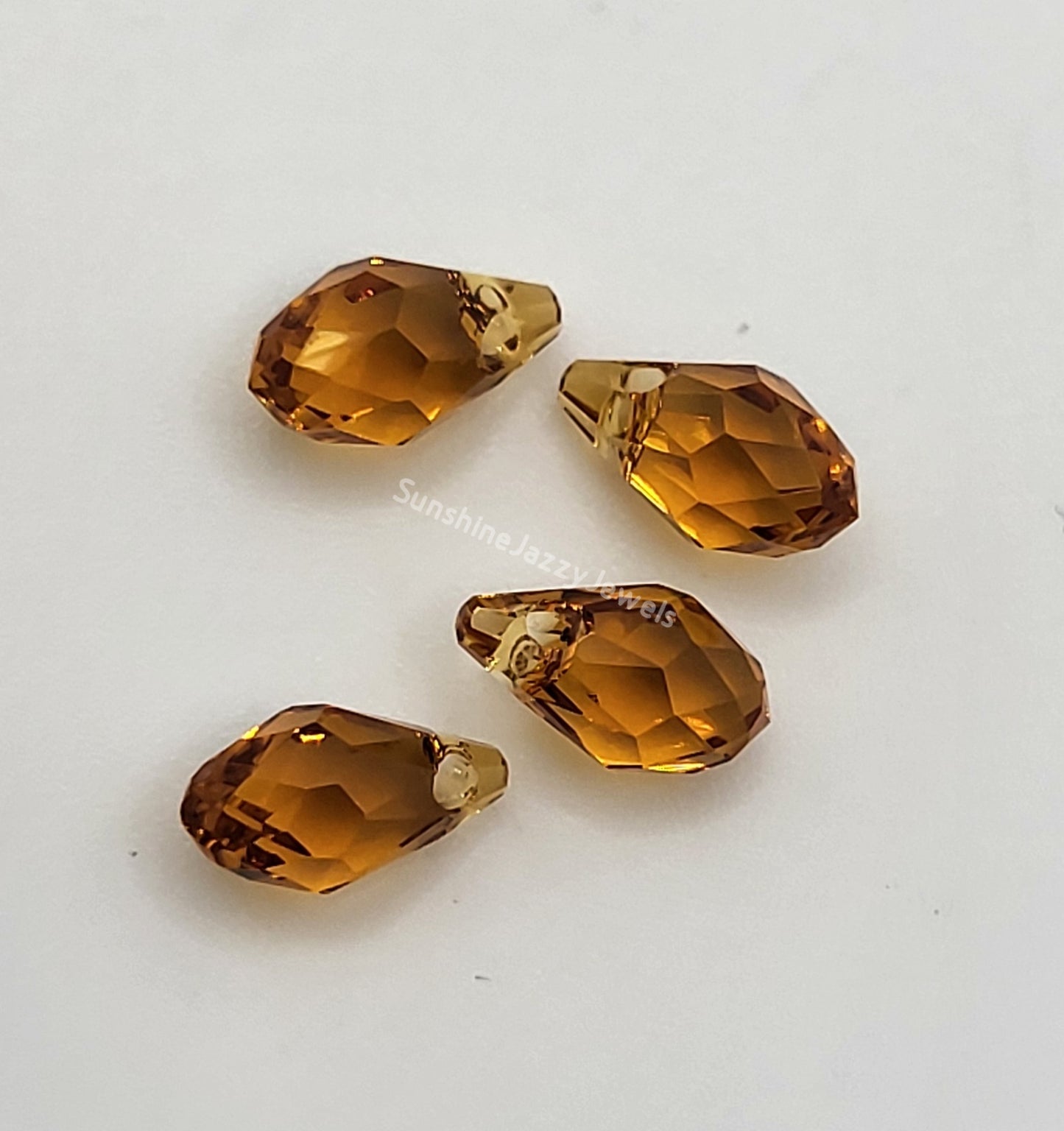 #6007 - Swarovski Crystal Small Briolette Pendants