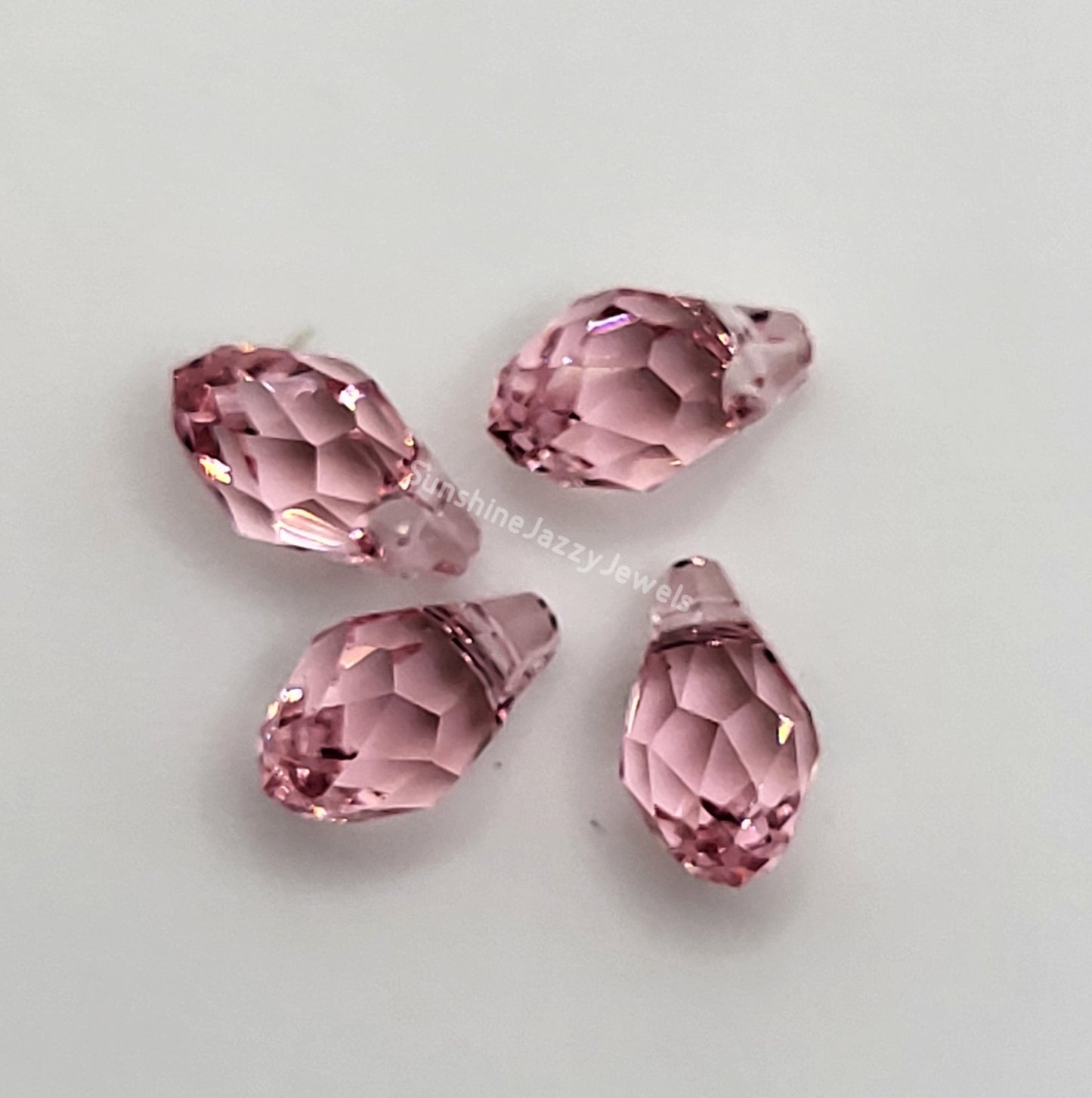 #6007 - Swarovski Crystal Small Briolette Pendants