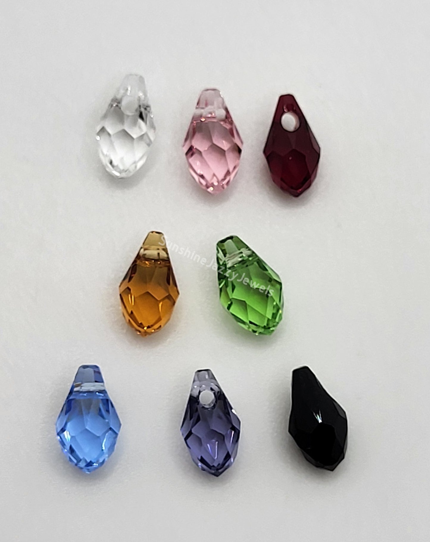 #6007 - Swarovski Crystal Small Briolette Pendants