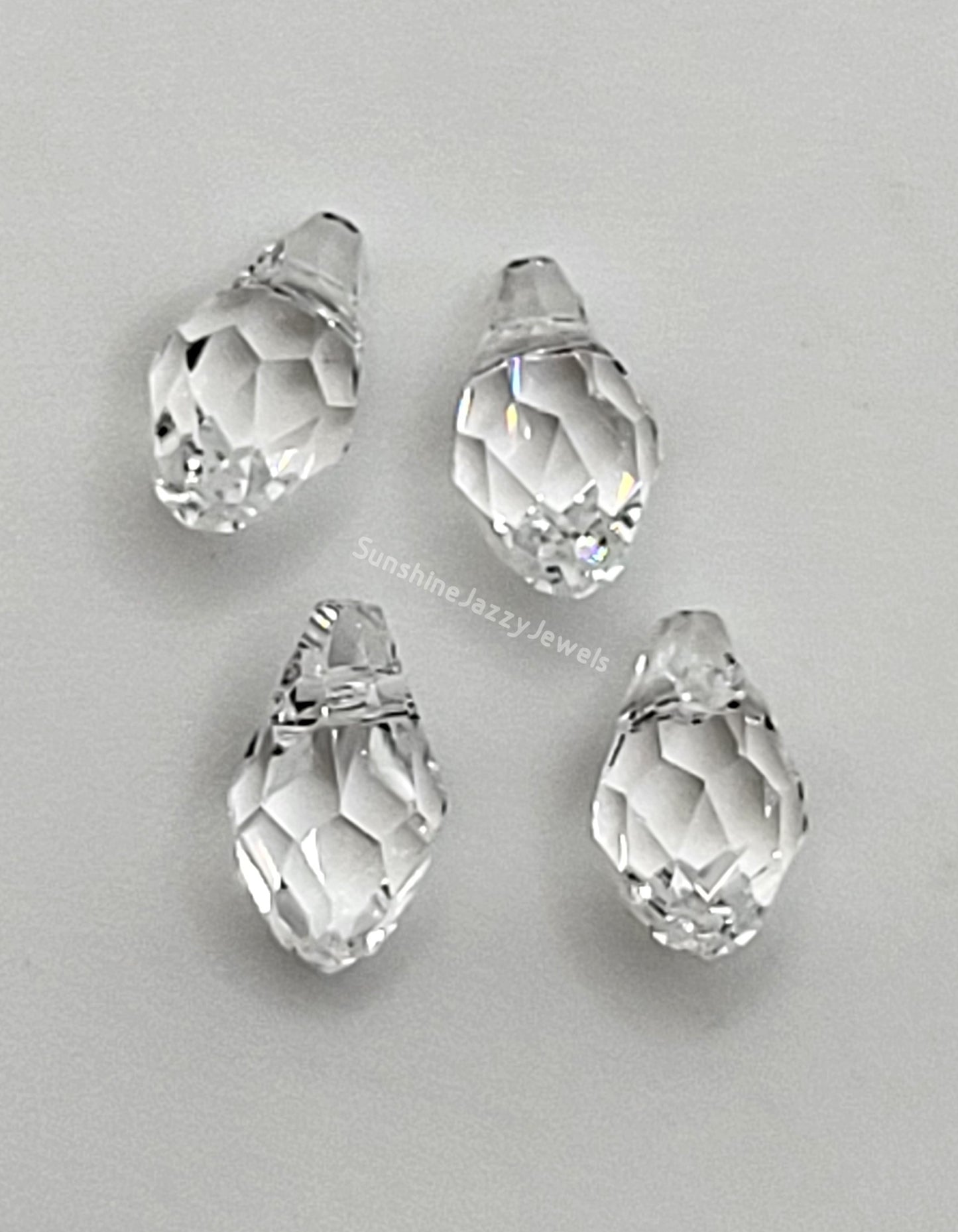 #6007 - Swarovski Crystal Small Briolette Pendants