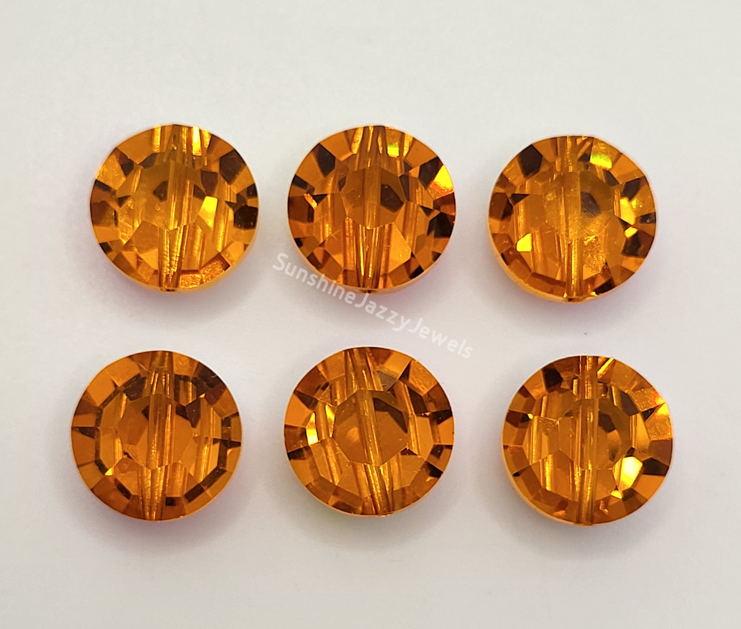 #5100 - Swarovski Crystal 12mm Lentil Beads (aka Pill/ tablet beads)