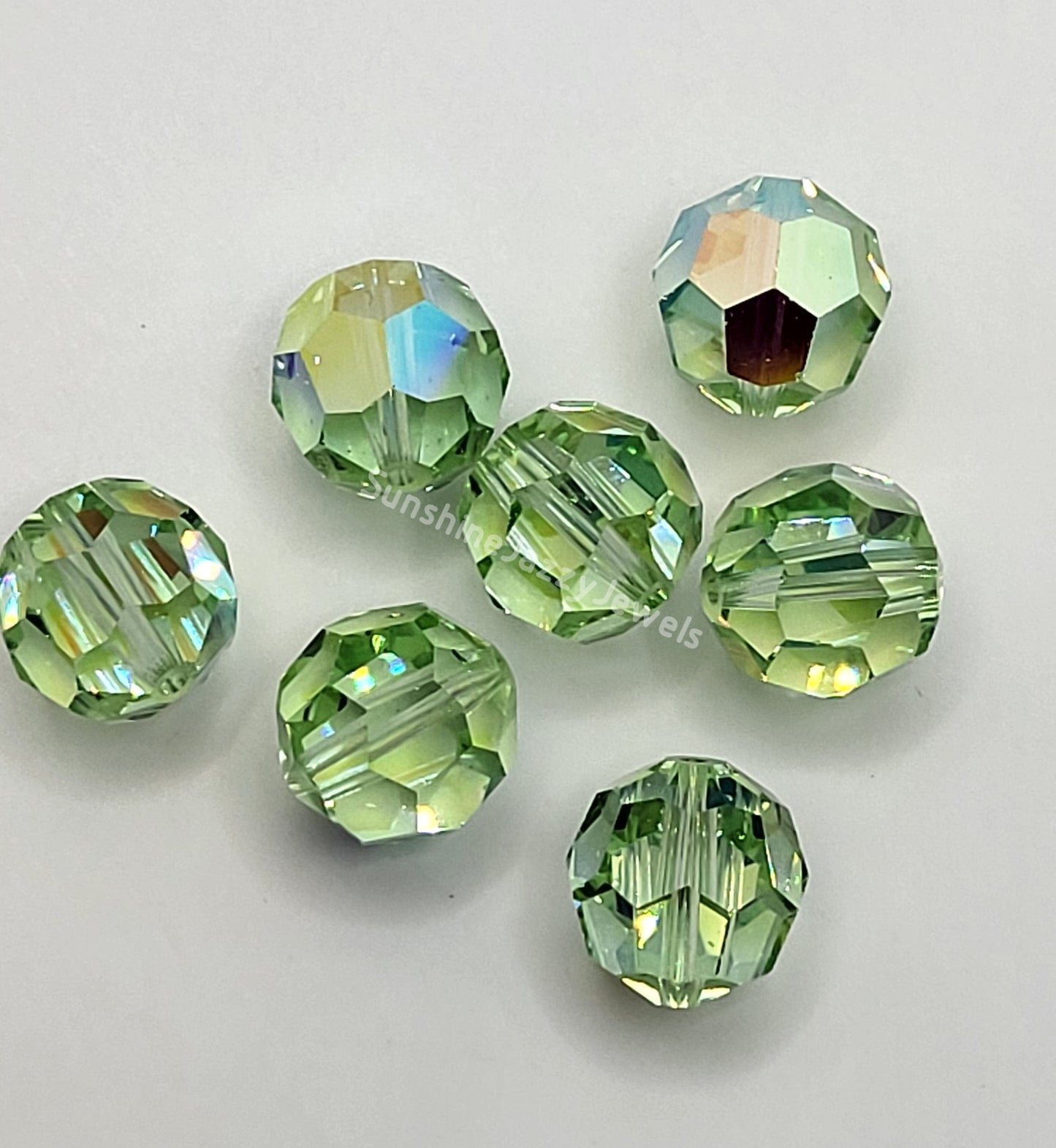 #5000 - Swarovski Crystal 12mm Faceted Round Beads; 4pc