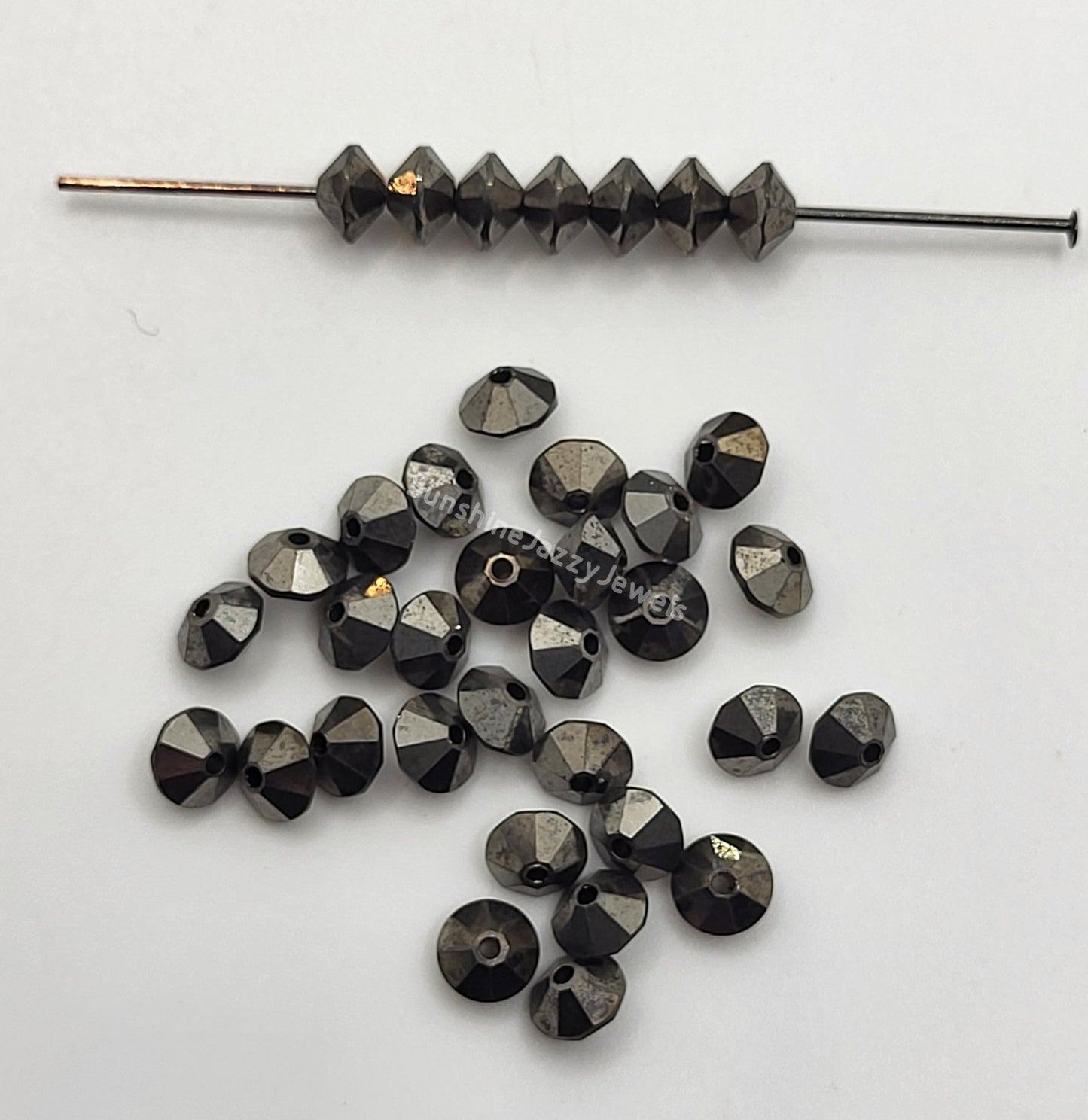 #5307 - Swarovski Crystal Flat Bicone/ Rondel Beads; 4 Sizes