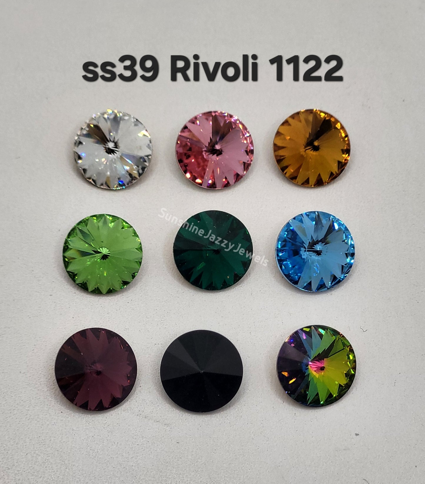 #1122 - Swarovski Crystal ss39 (8mm) Rivoli Stone