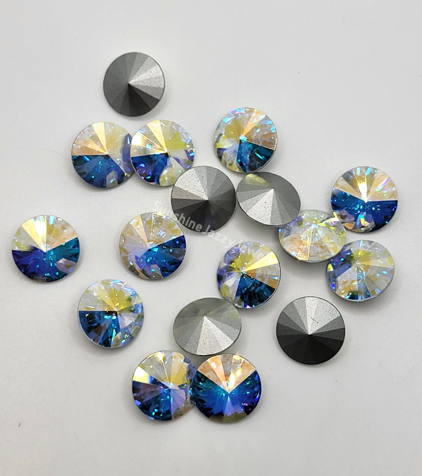 #1122 - Swarovski Crystal 12mm Chaton Rivoli Stone; Many Colors!