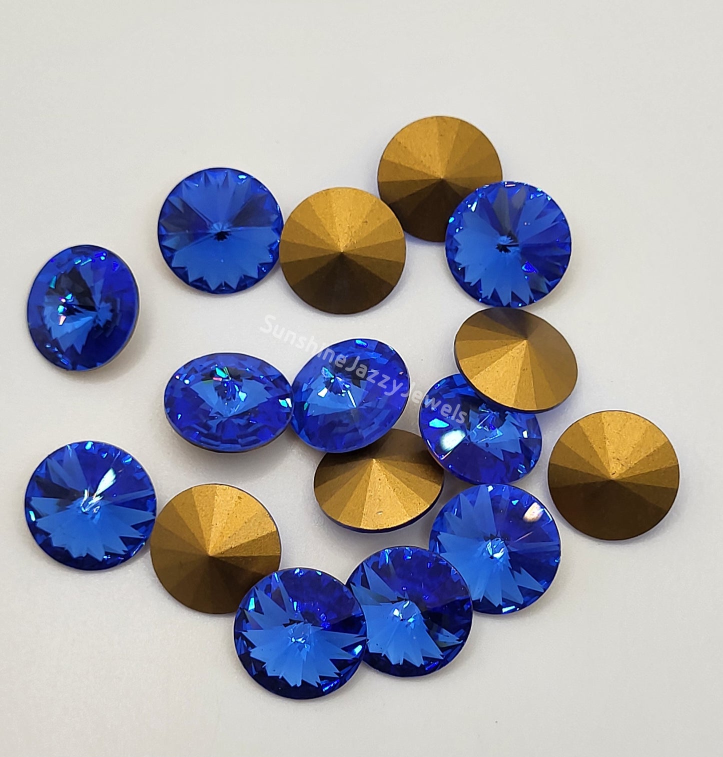 #1122 - Swarovski Crystal 12mm Chaton Rivoli Stone; Many Colors!