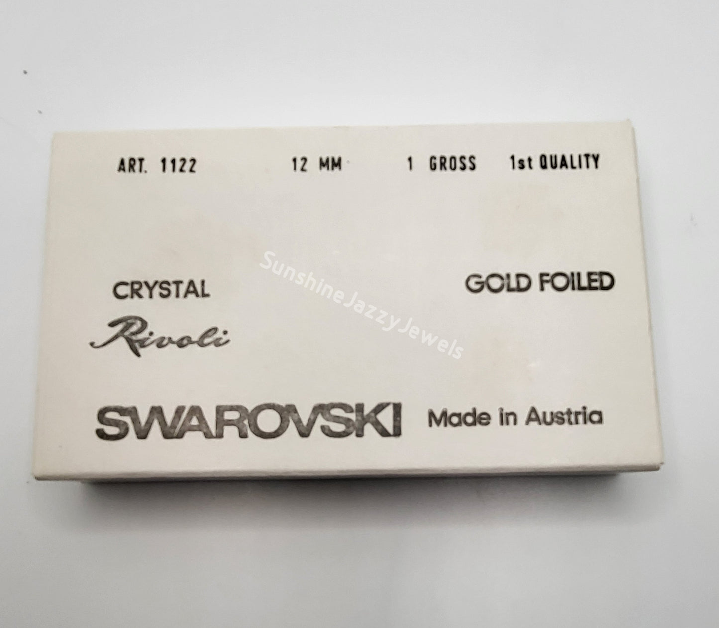 #1122 - Swarovski Crystal 12mm Chaton Rivoli Stone; Many Colors!