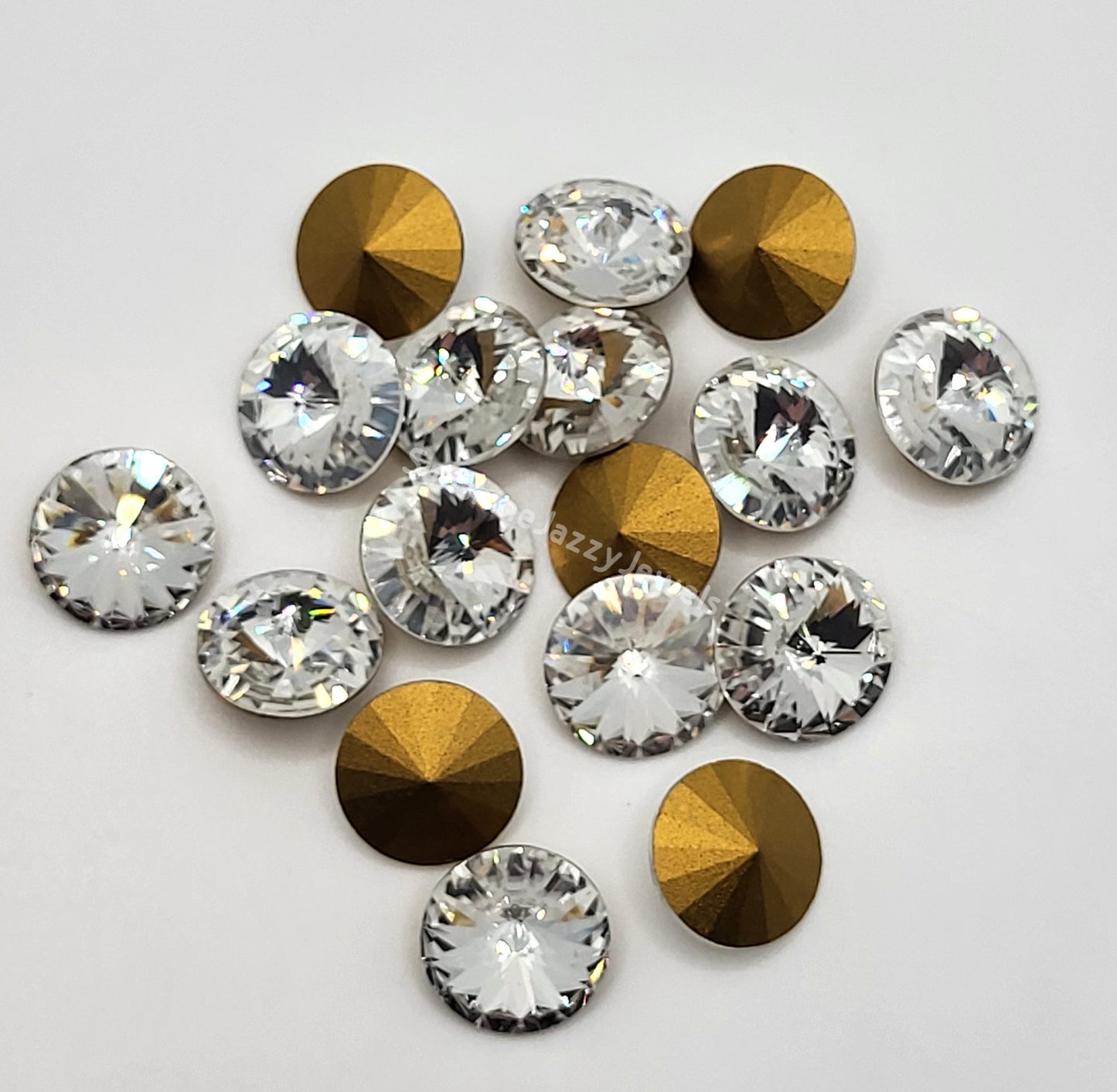 #1122 - Swarovski Crystal 12mm Chaton Rivoli Stone; Many Colors!
