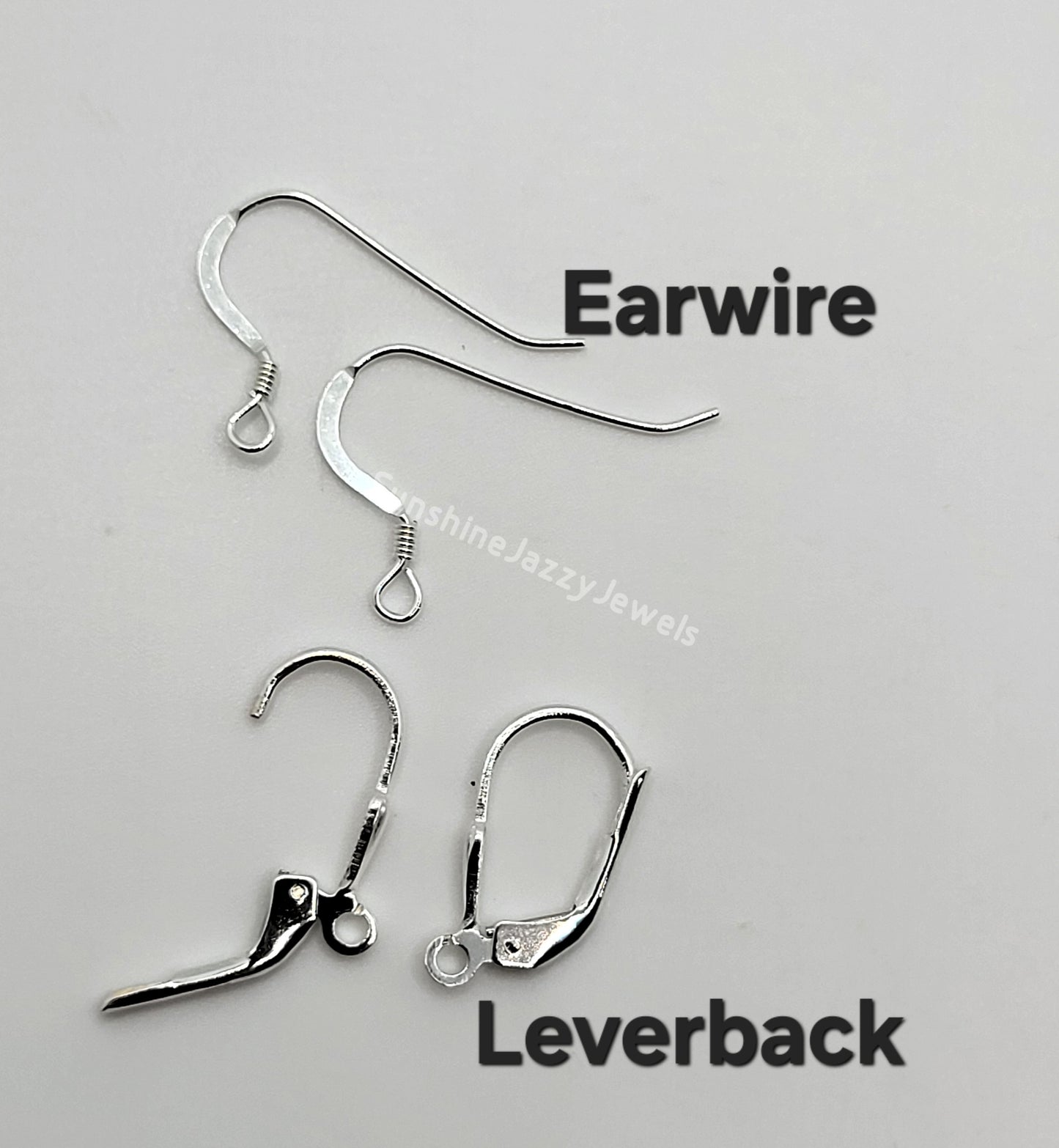 Sterling Silver Earrings - Swarovski Crystal Octagon Pendants