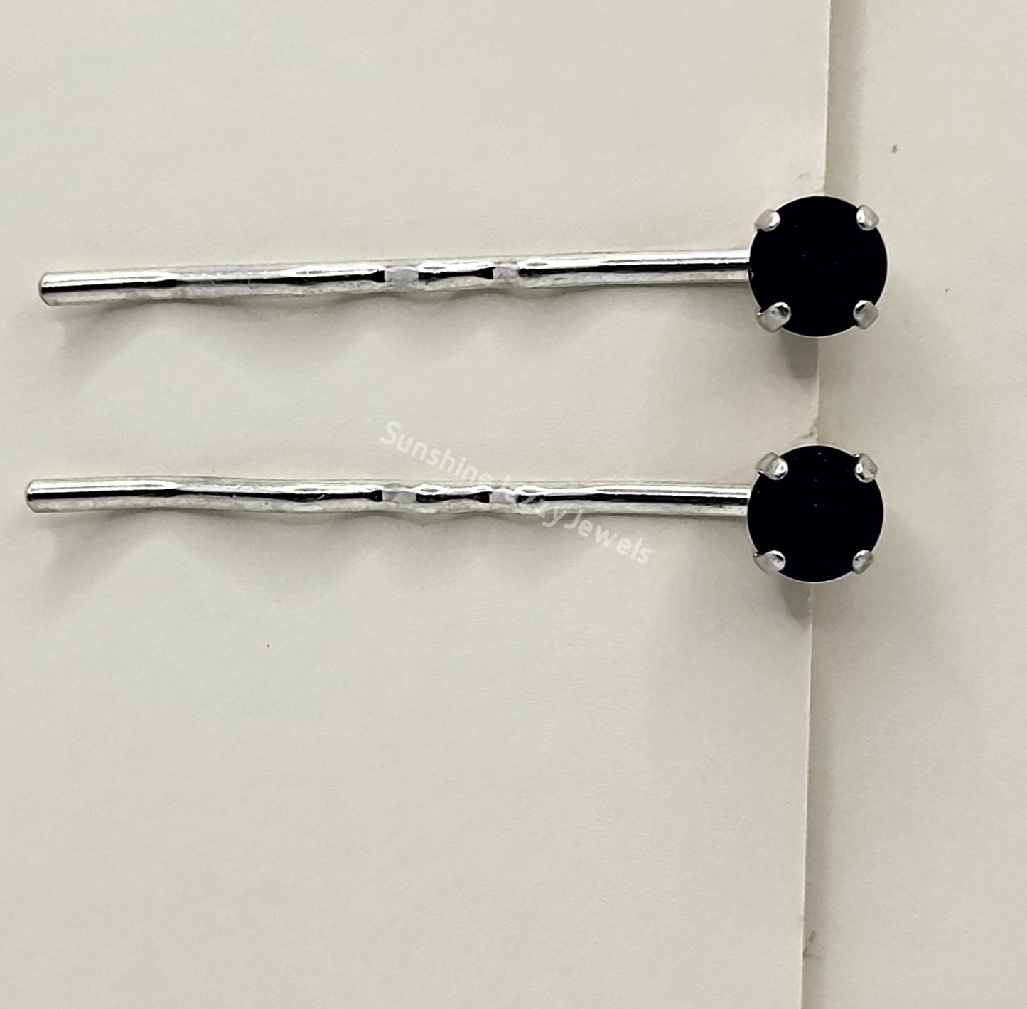 Hair/ Bobby Pins - Swarovski Crystal Chaton Stone; Pack of 2; Many Colors!