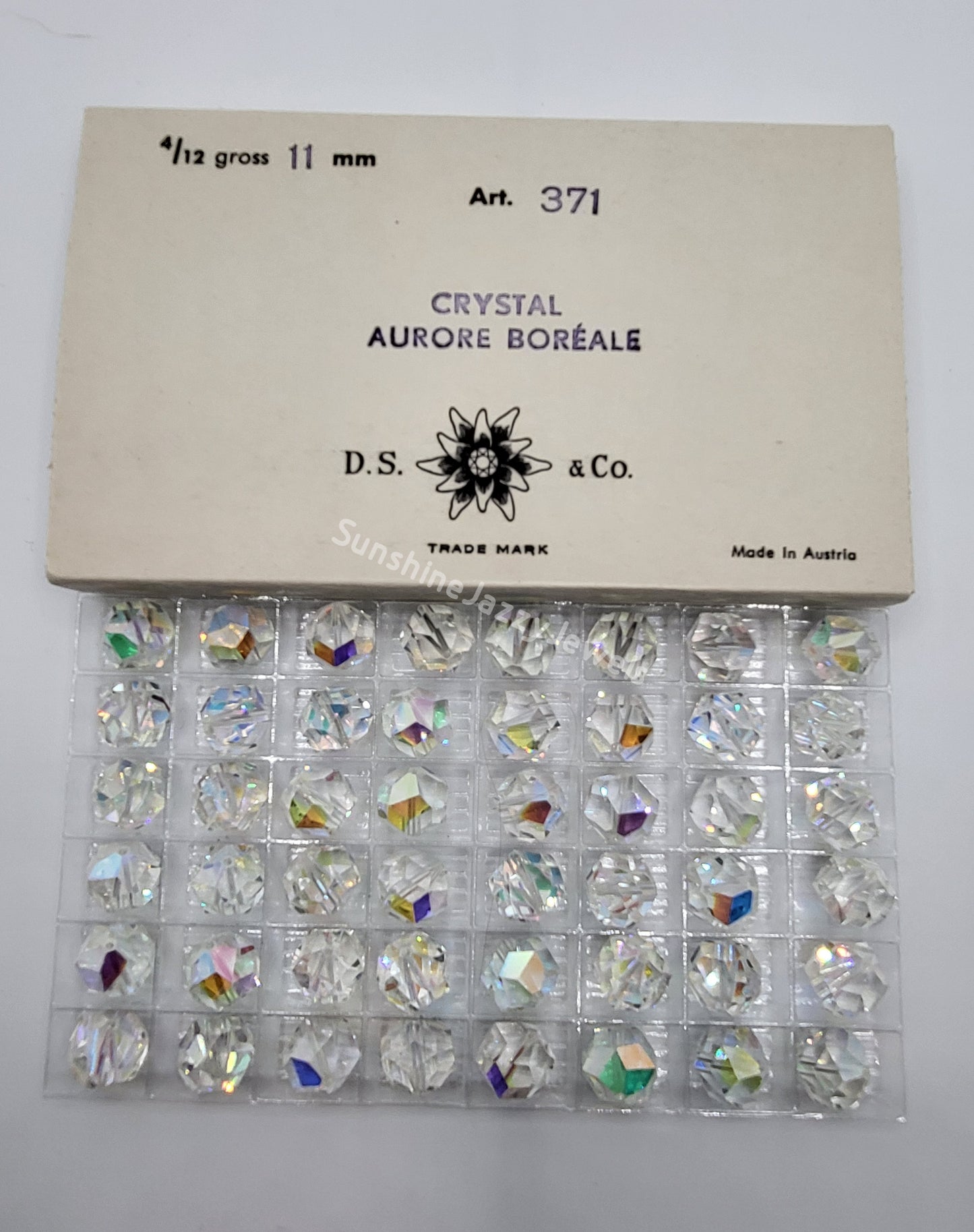 SALE! Factory Pack - Swarovski Crystal Clear AB 11mm Rocky Cut Round 5007