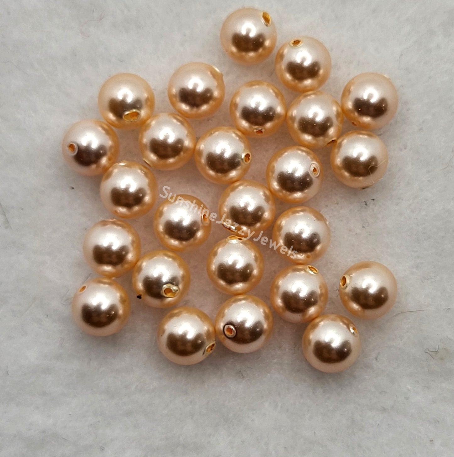 #5810 - Swarovski Crystal 8mm Round Pearl Beads; 10pc per pack