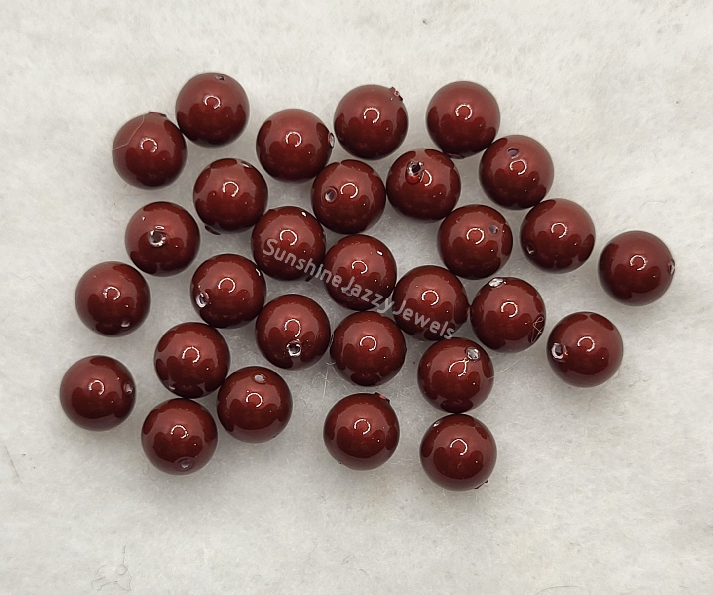 #5810 - Swarovski Crystal 8mm Round Pearl Beads; 10pc per pack