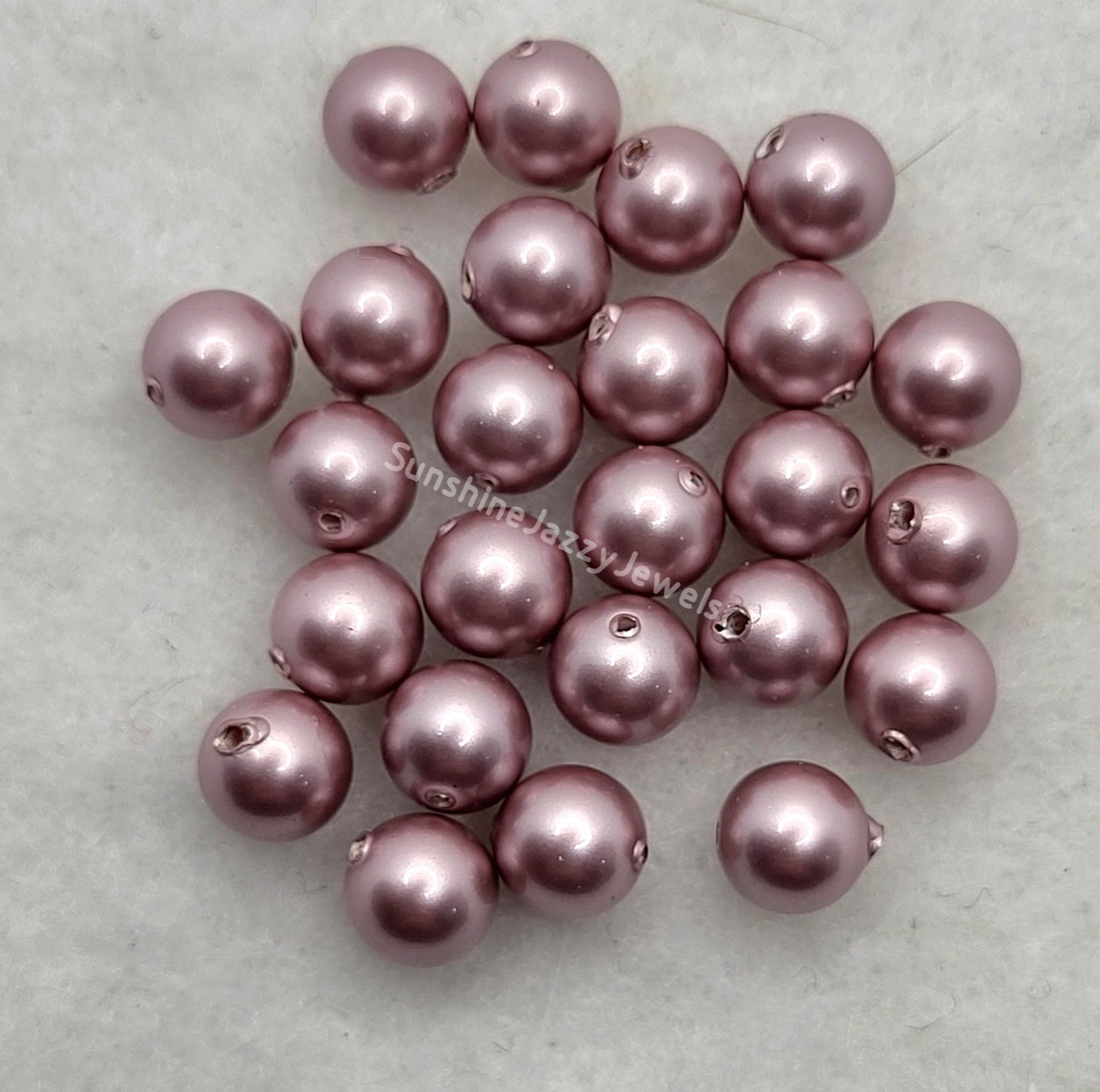 #5810 - Swarovski Crystal 10mm Round Pearl Beads; 10pc per pack