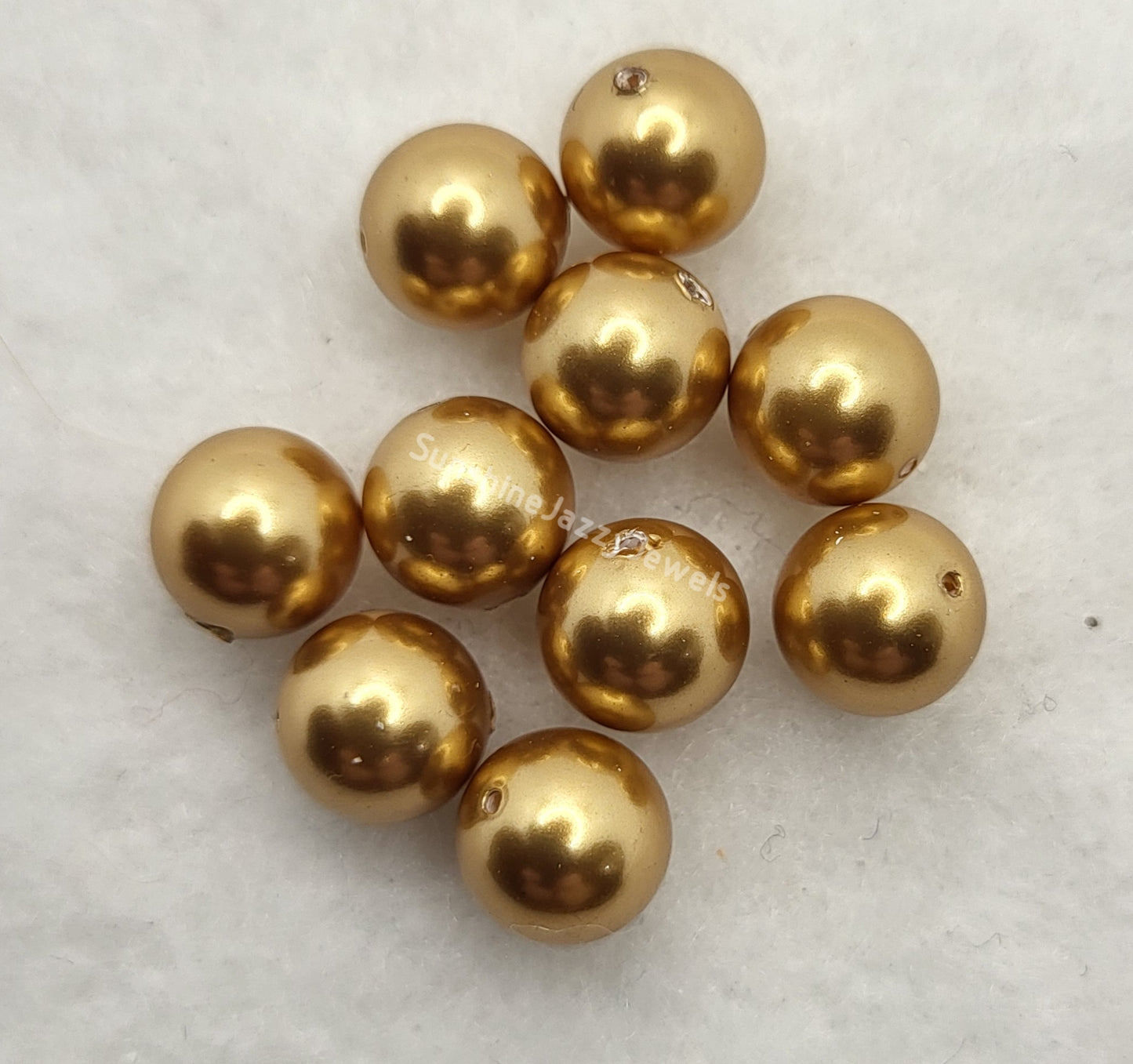 #5810 - Swarovski Crystal 8mm Round Pearl Beads; 10pc per pack