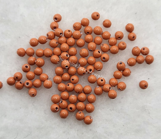 #5810 - 100pc Swarovski Crystal 2mm Coral Round Pearl Beads; LAST ONE